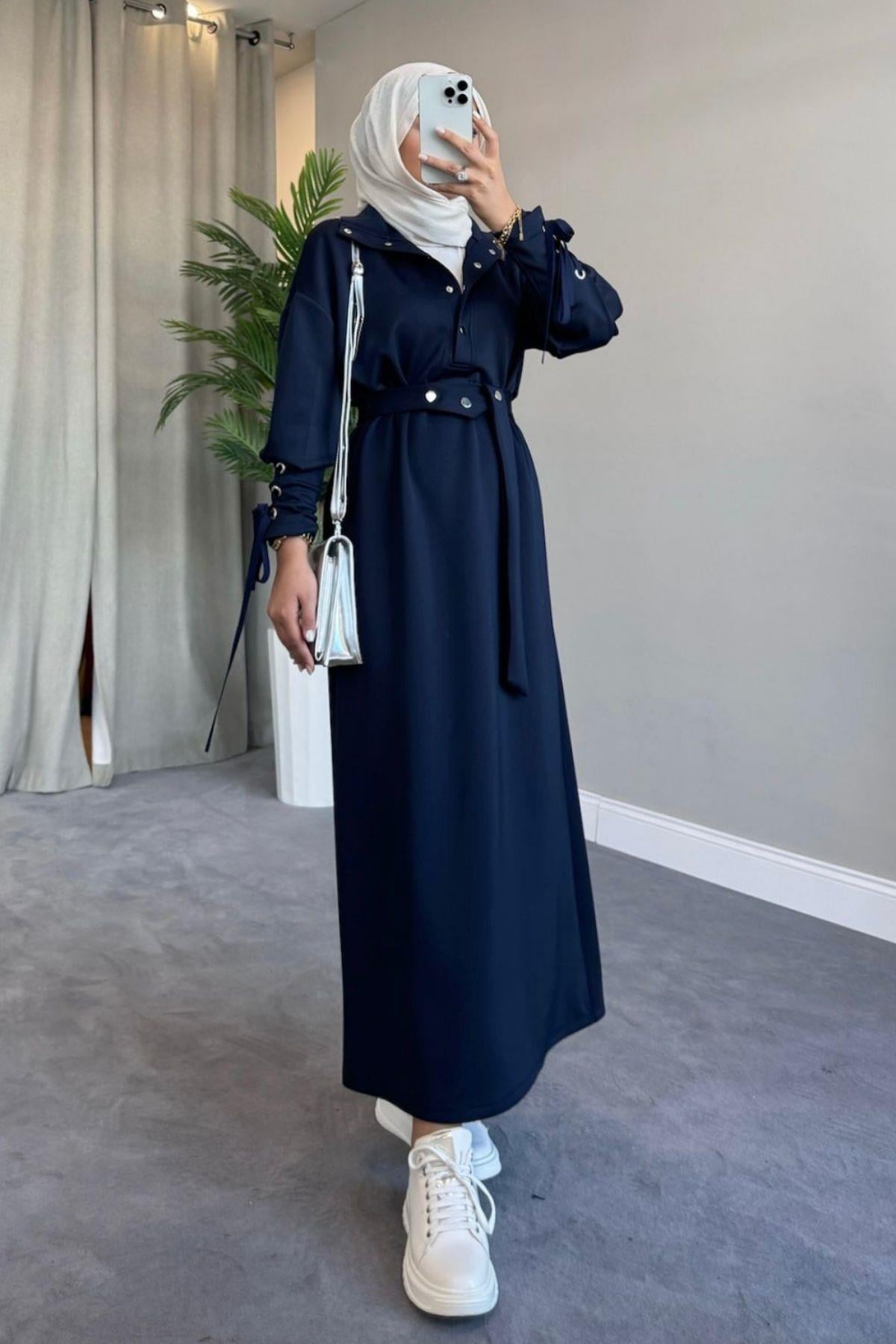 Arya Scuba Elbise Lacivert, Fiyatları 