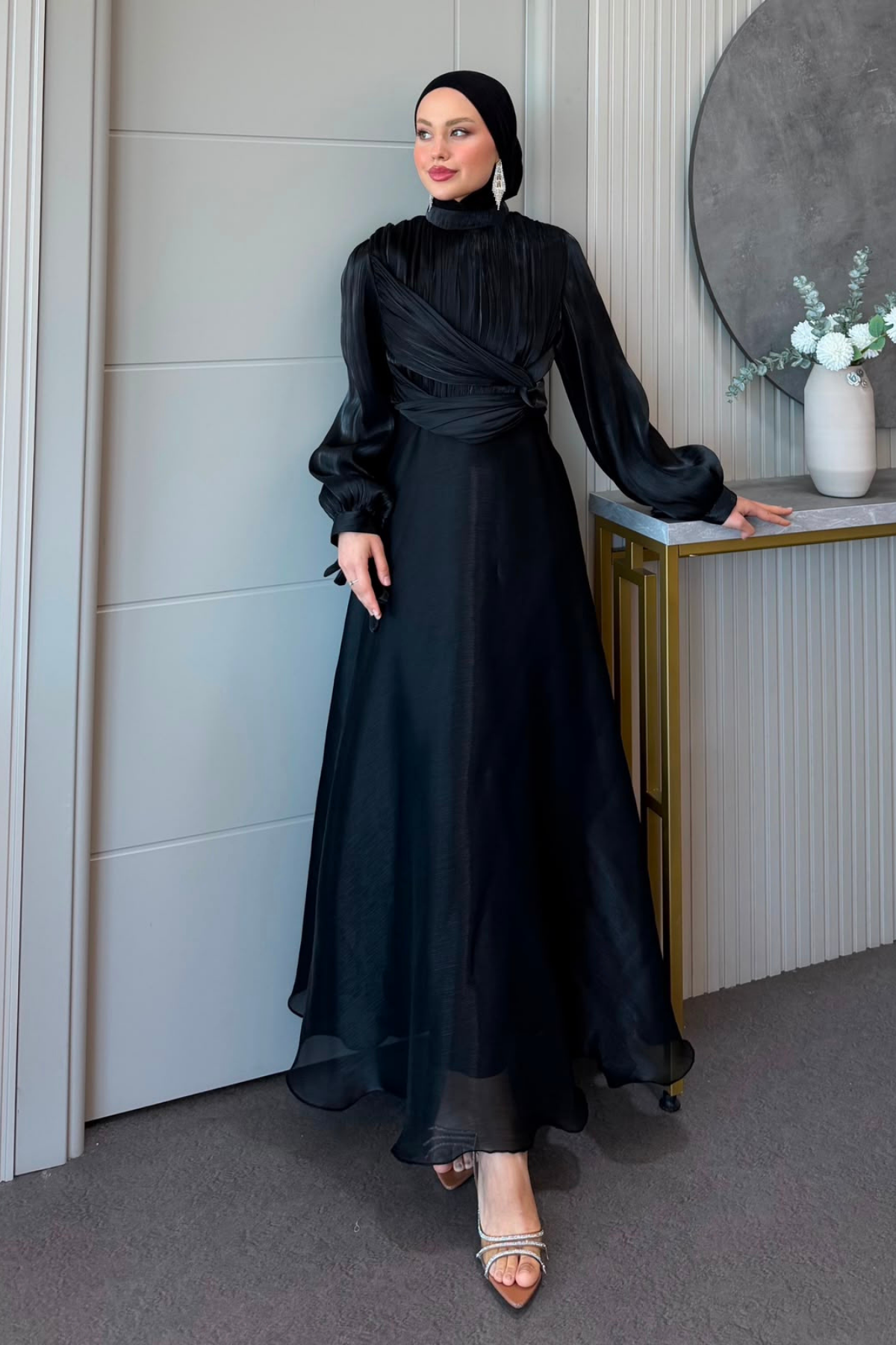 Asude Janjan Abiye Siyah, Fiyatları Asude Janjan Abiye Siyah | Haza Moda