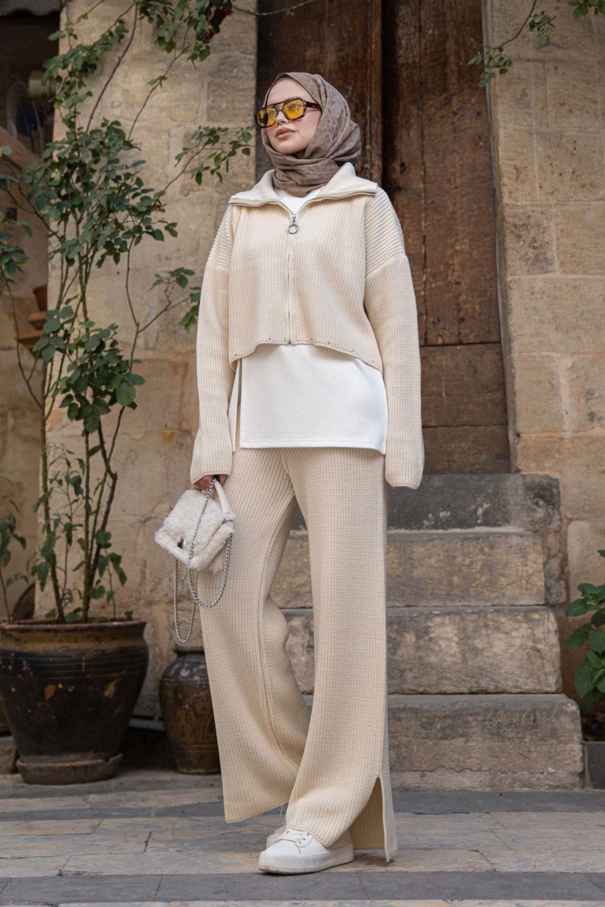 Aura Üçlü Oysho Takım Krem, Fiyatları Aura Üçlü Oysho Takım Krem- Haza Moda 