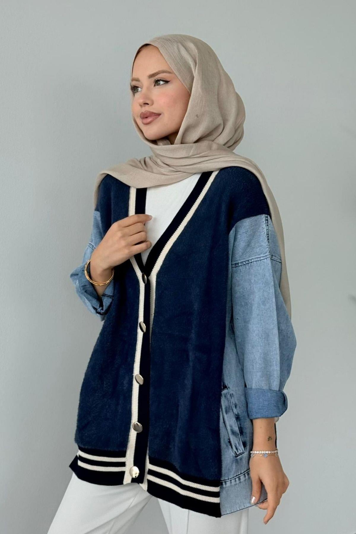 Azur Muadil Hırka Lacivert , Fiyatları Azur Muadil Hırka Lacivert - Haza Moda 
