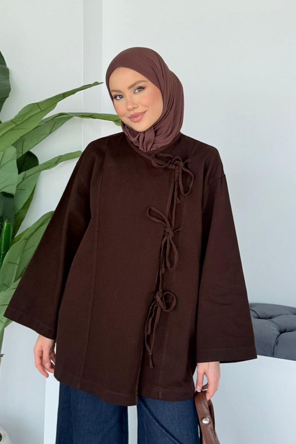 Bağlamalı Kimono Acı Kahve, Fiyatları 