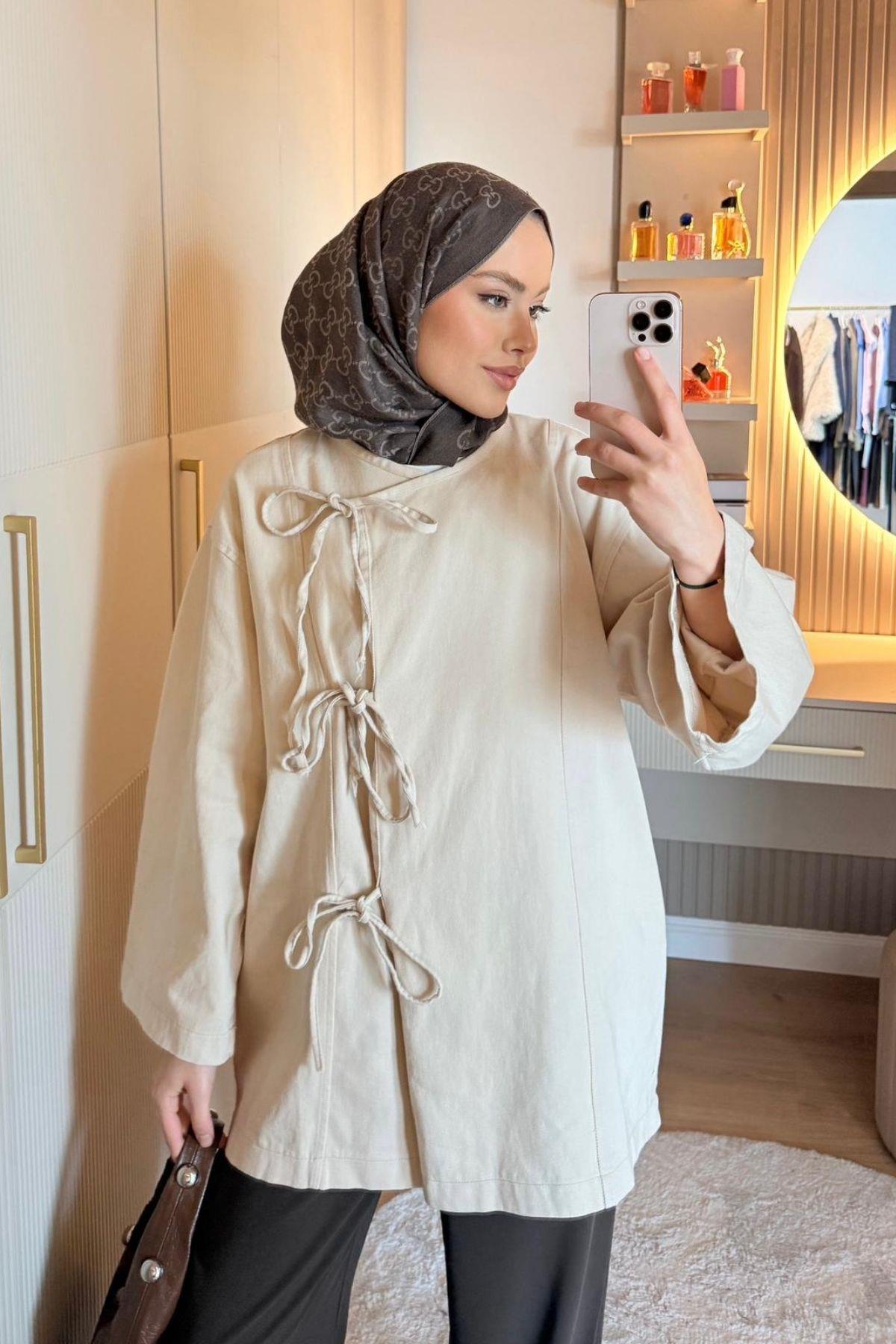 Bağlamalı Kimono Bej, Fiyatları 