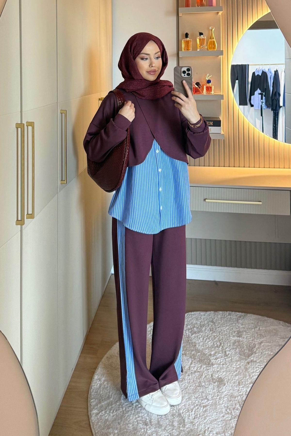 Balat Poplin Modal Takım Mürdüm, Fiyatları 