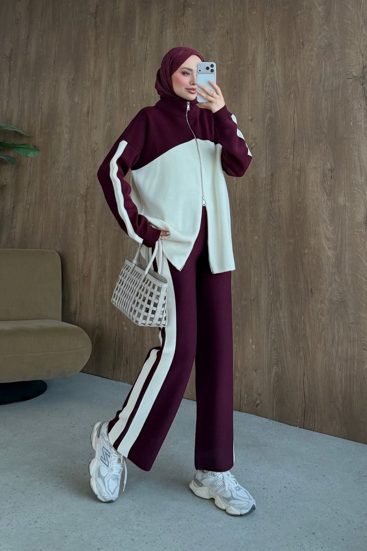 Bero Garnili Fermuarlı Takım Bordo, Fiyatları 