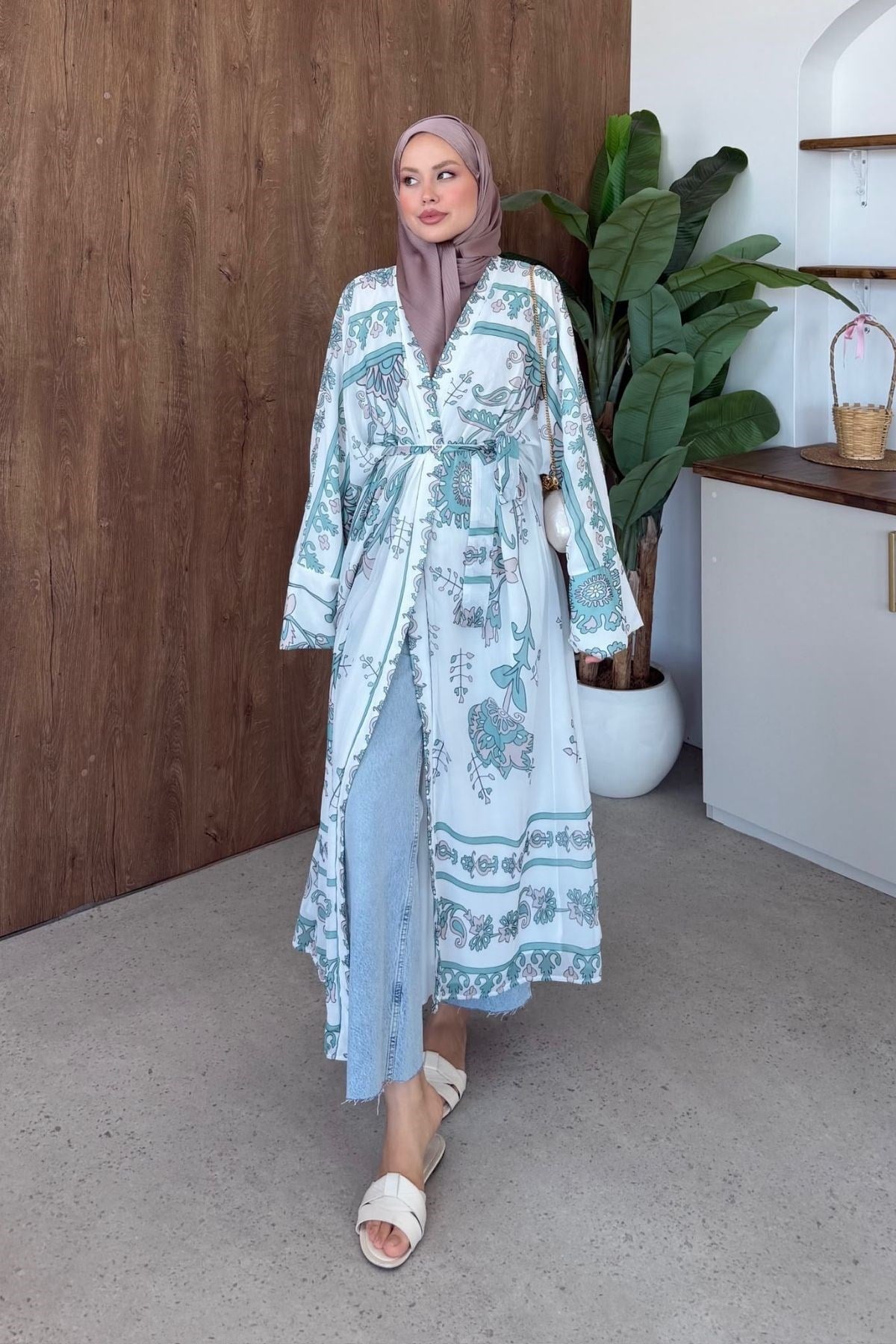 Bohem Esintili Kimono Mint, Fiyatları 