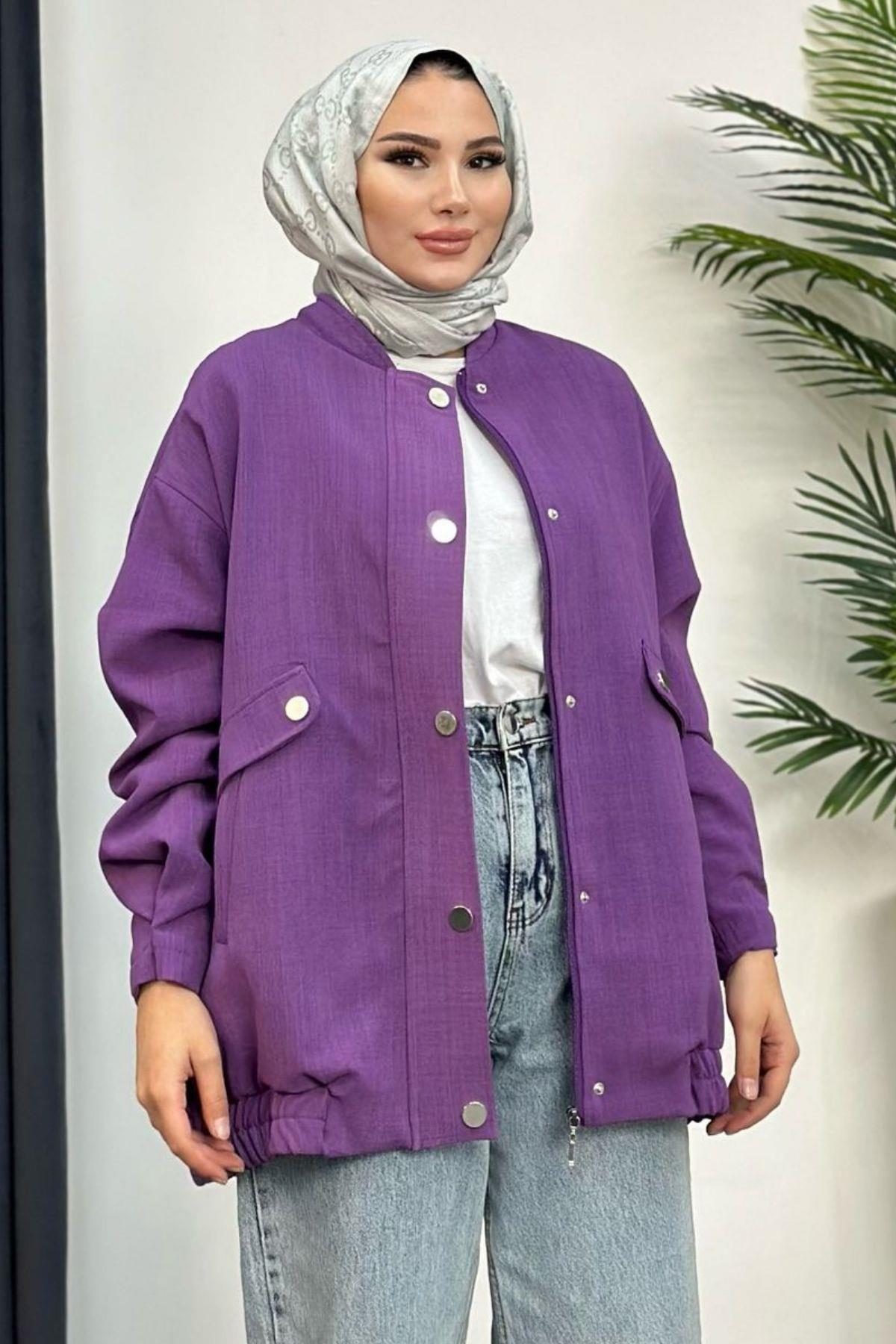 Bomber Ceket Mor, Fiyatları 