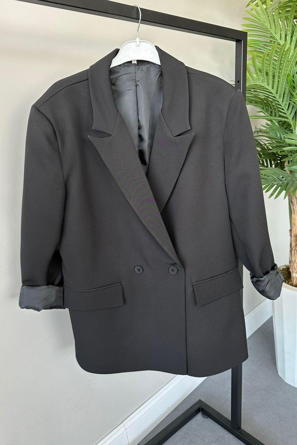 Boncuk Blazer Ceket Siyah, Fiyatları 
