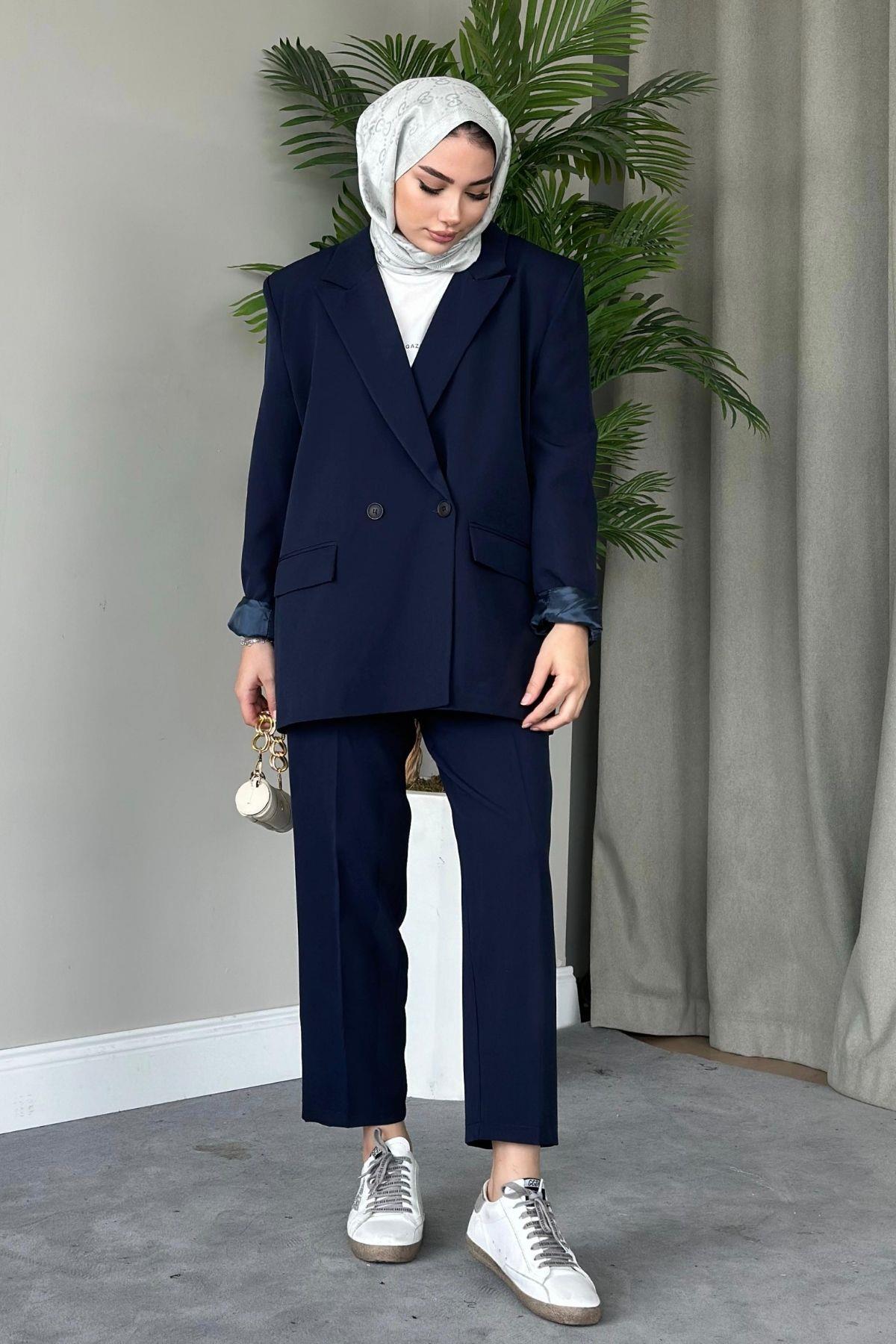 Boru Paça Blazer Takım Lacivert, Fiyatları 