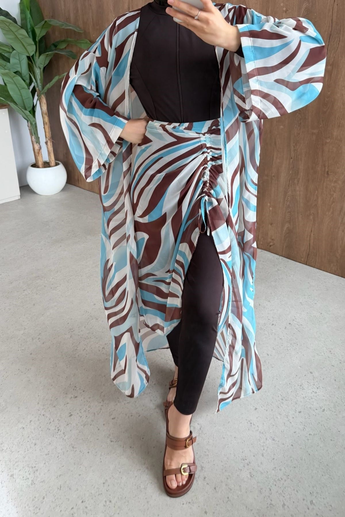 Büzgülü Üçlü Mayo Turkuaz, Fiyatları Büzgülü Üçlü Mayo Turkuaz| Haza Moda