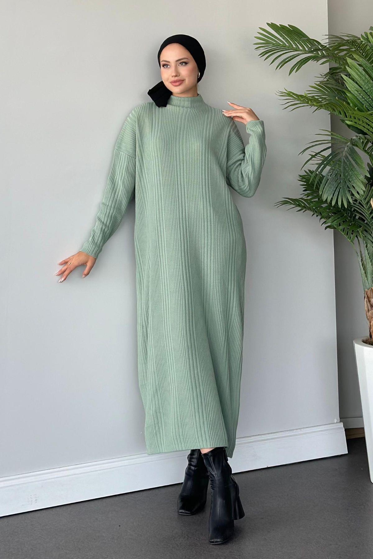 Çelik Örme Triko Elbise Mint, Fiyatları 