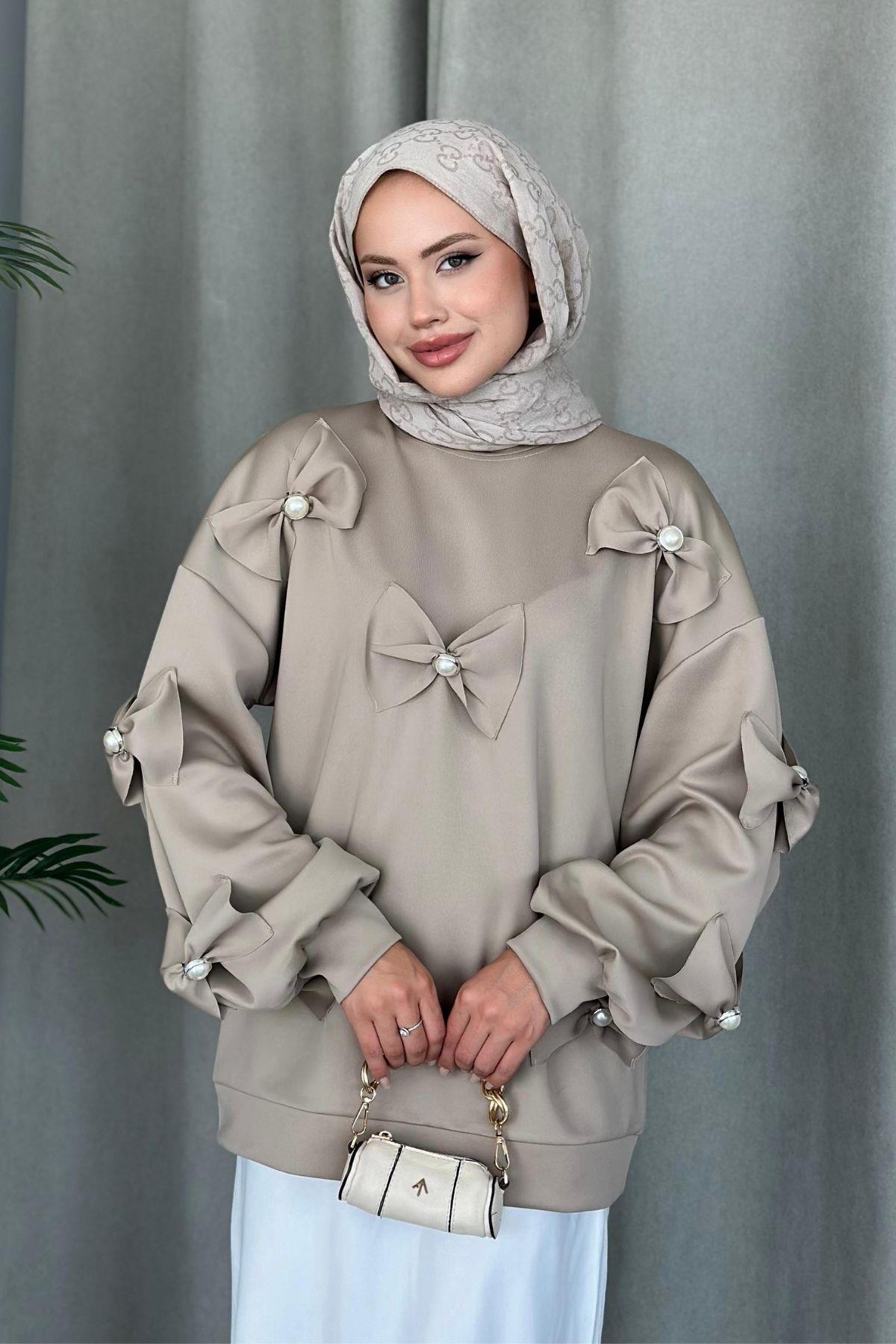 Cesika Scuba Sweat Bej, Fiyatları 