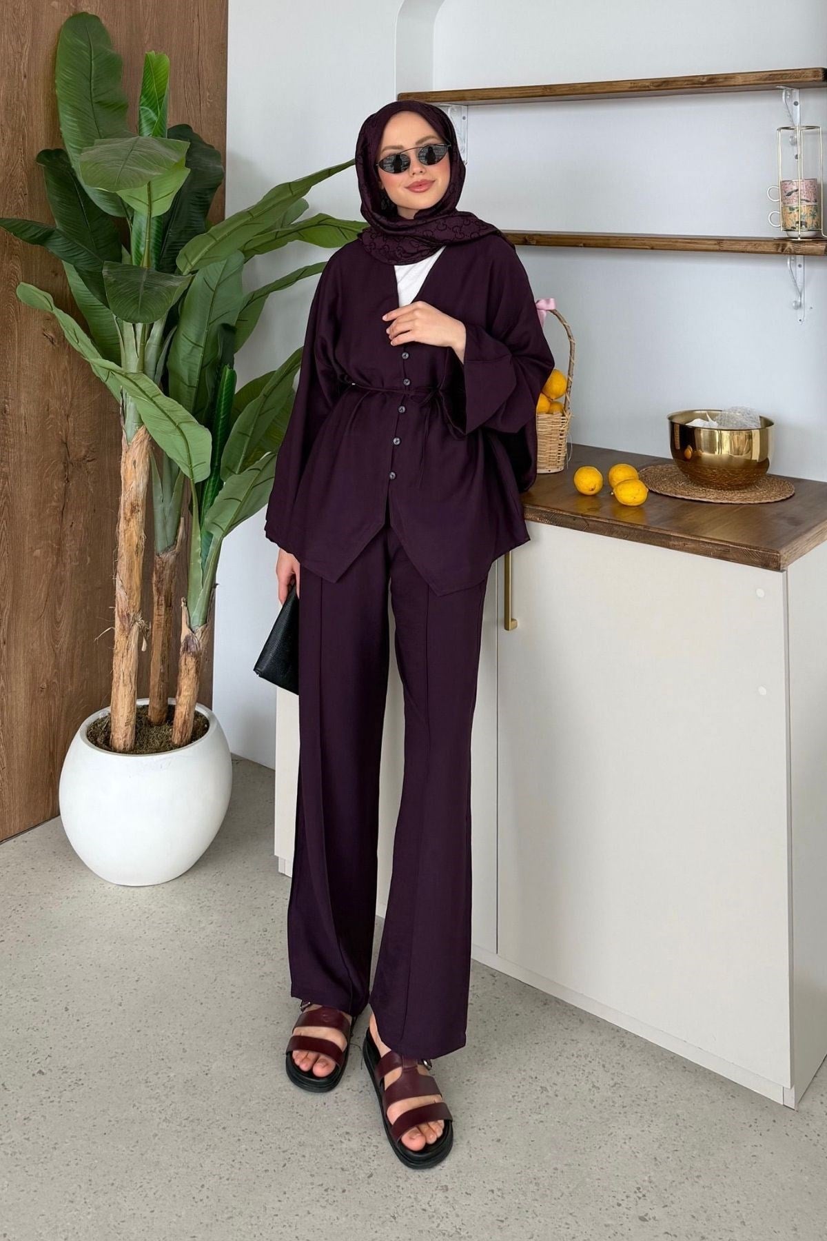 Ceylan Keten Takım Mürdüm, Fiyatları 
