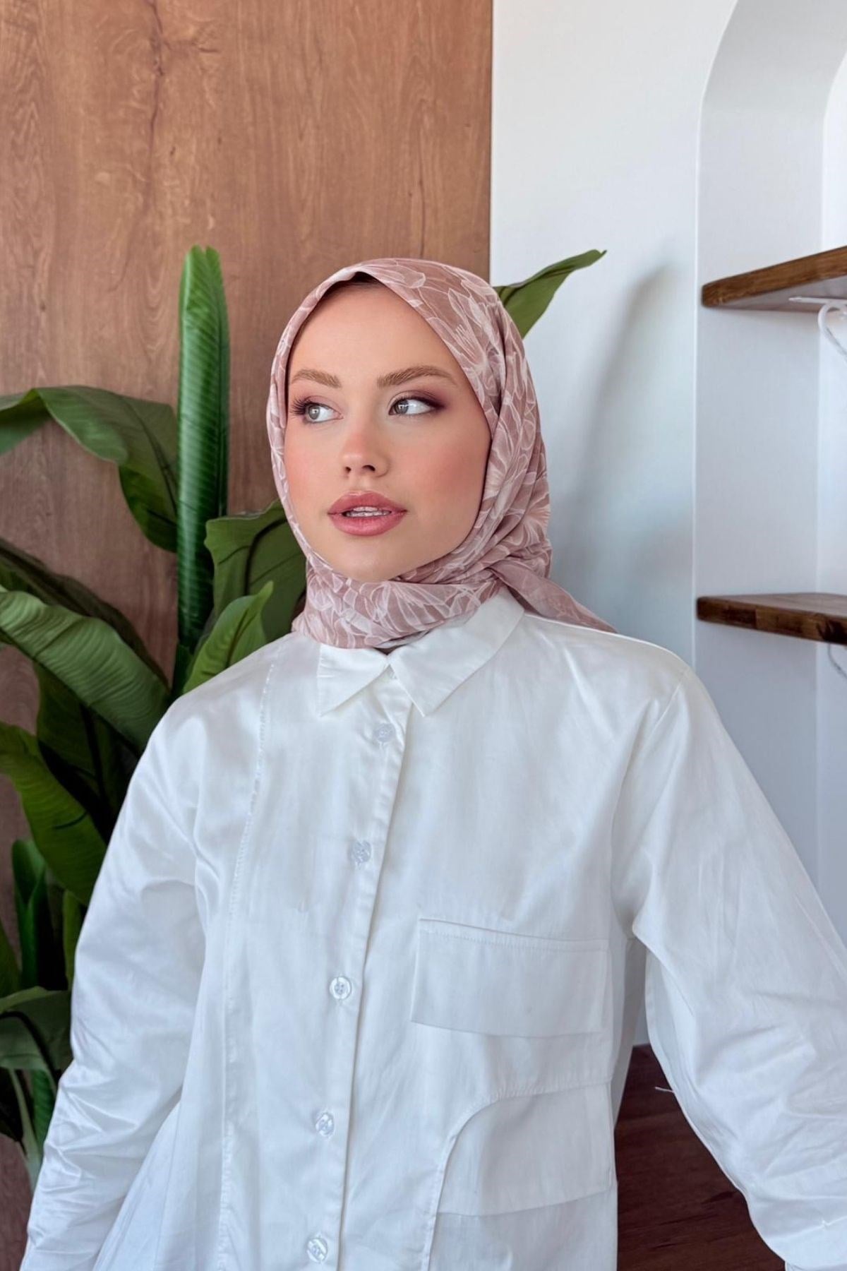 Çiçek Soft Eşarp Pudra, Fiyatları 