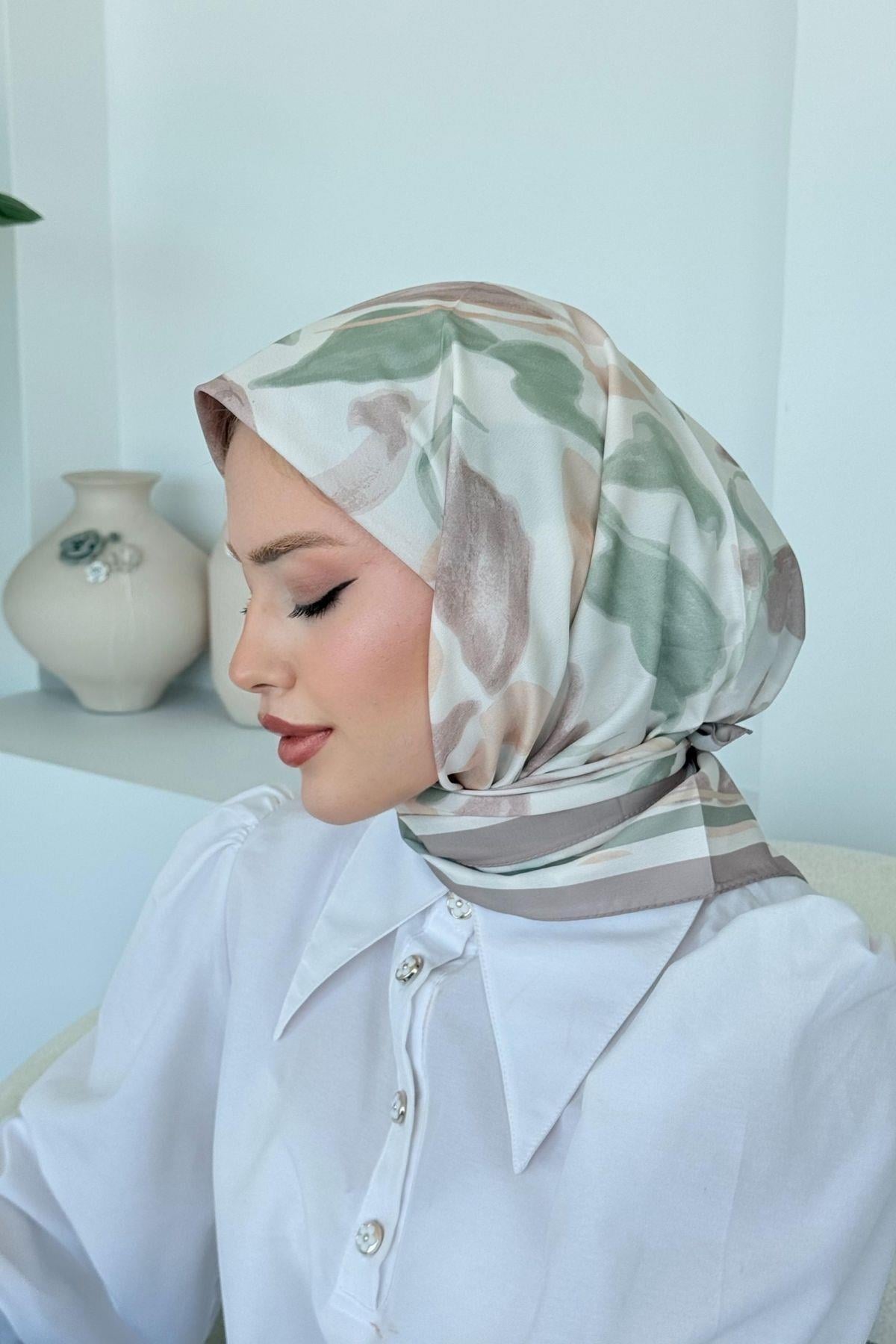 Çisem Dijital Desenli Eşarp Vizon, Fiyatları Çisem Dijital Desenli Eşarp Vizon- Haza Moda 