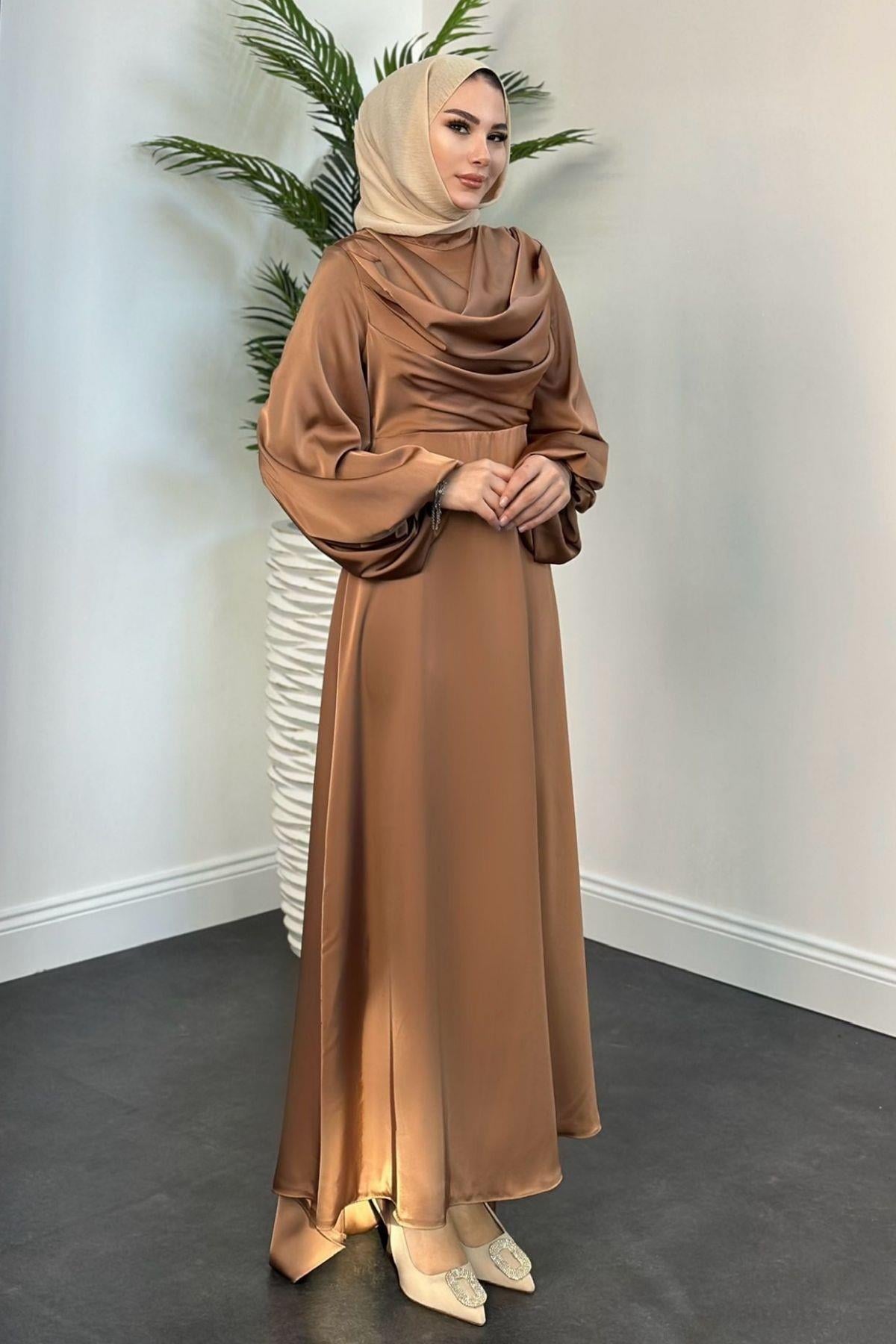 Degaje Saten Abiye Camel, Fiyatları 