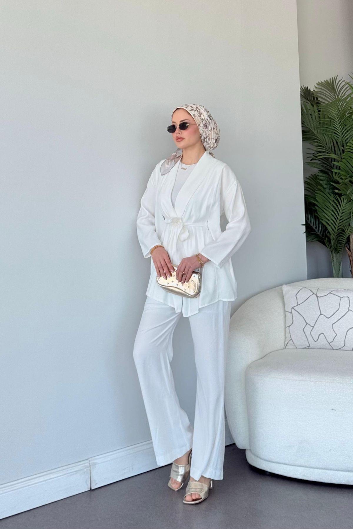 Deniz İkili Takım Beyaz, Fiyatları Deniz İkili Takım Beyaz- Haza Moda