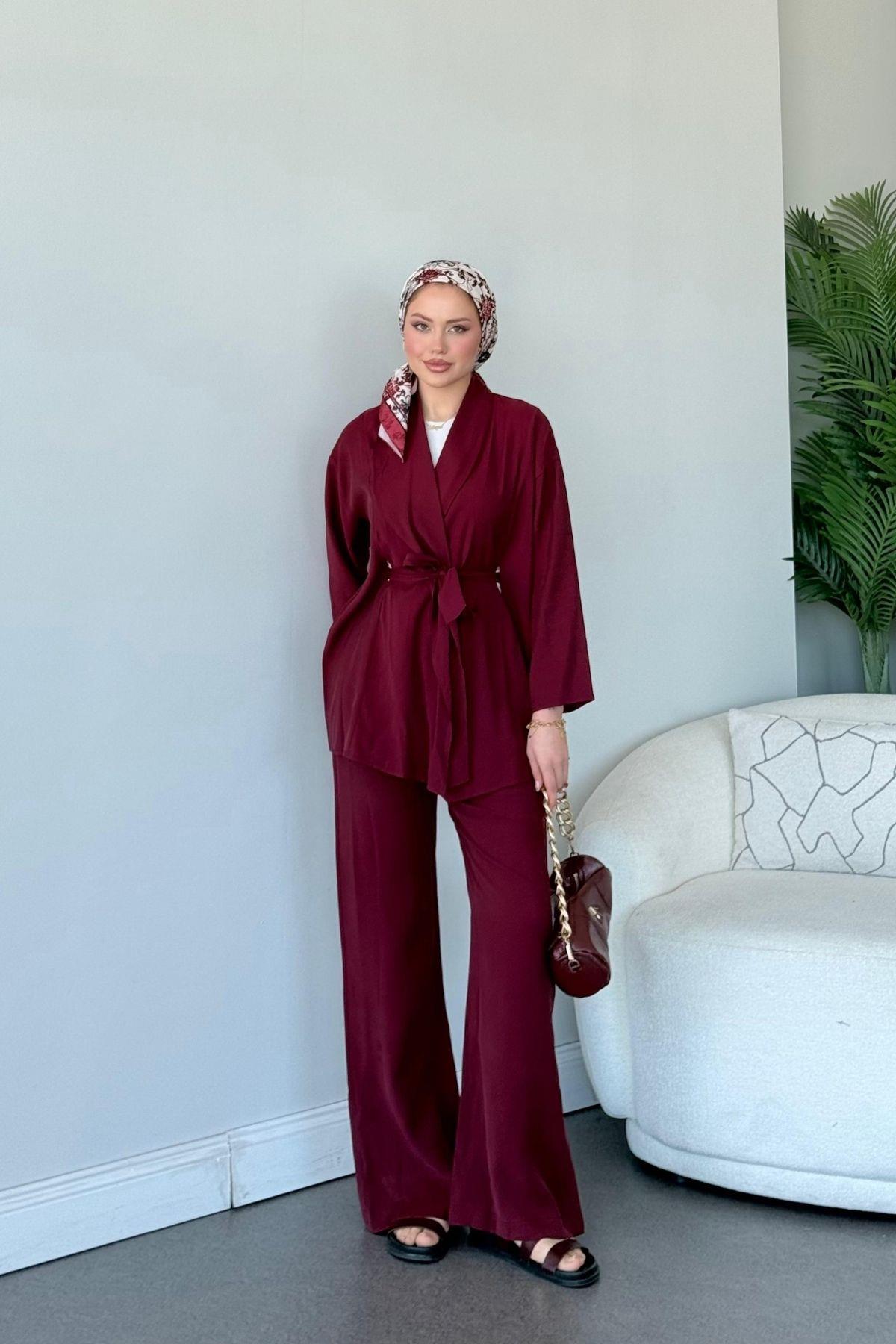Deniz İkili Takım Bordo, Fiyatları Deniz İkili Takım Bordo- Haza Moda