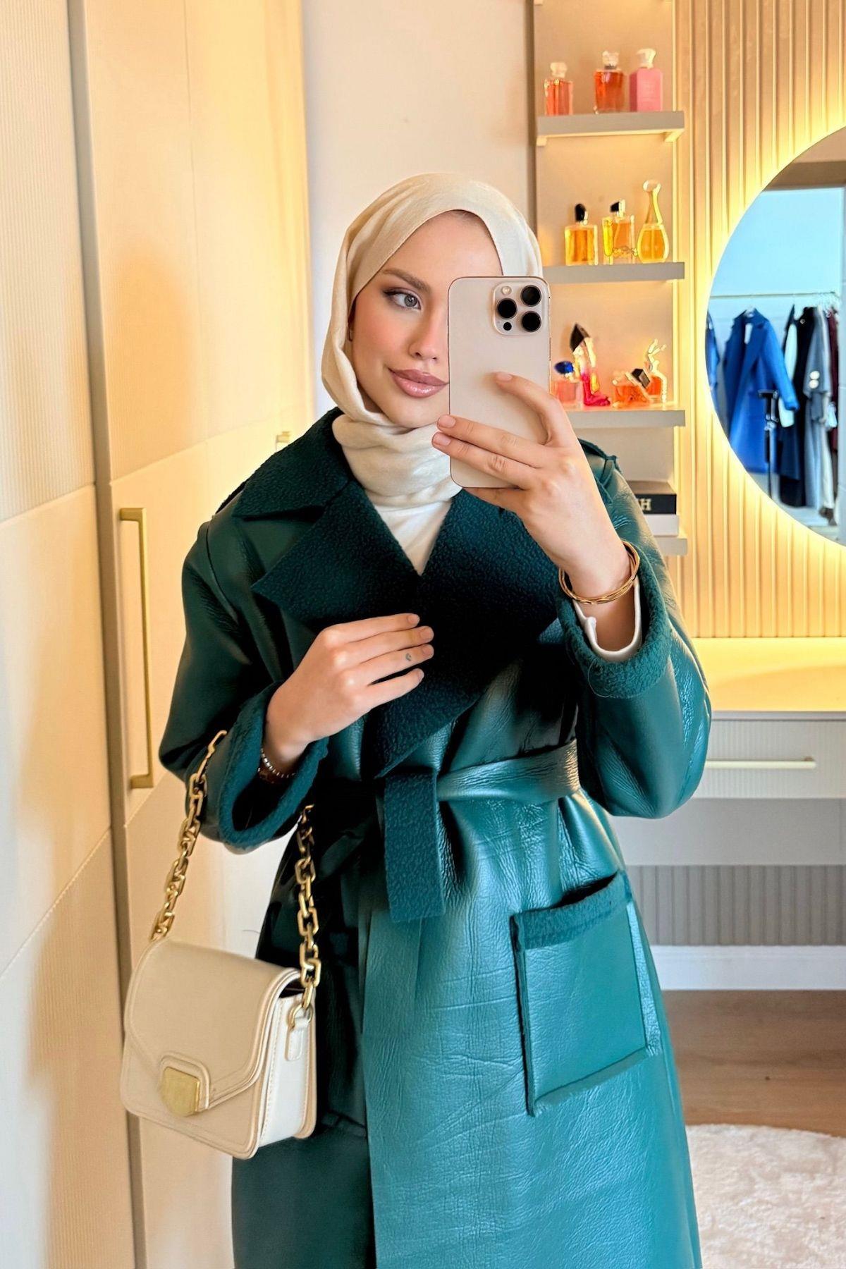 Deri Nubuk Kap Zümrüt, Fiyatları Deri Nubuk Kap Zümrüt | Haza Moda