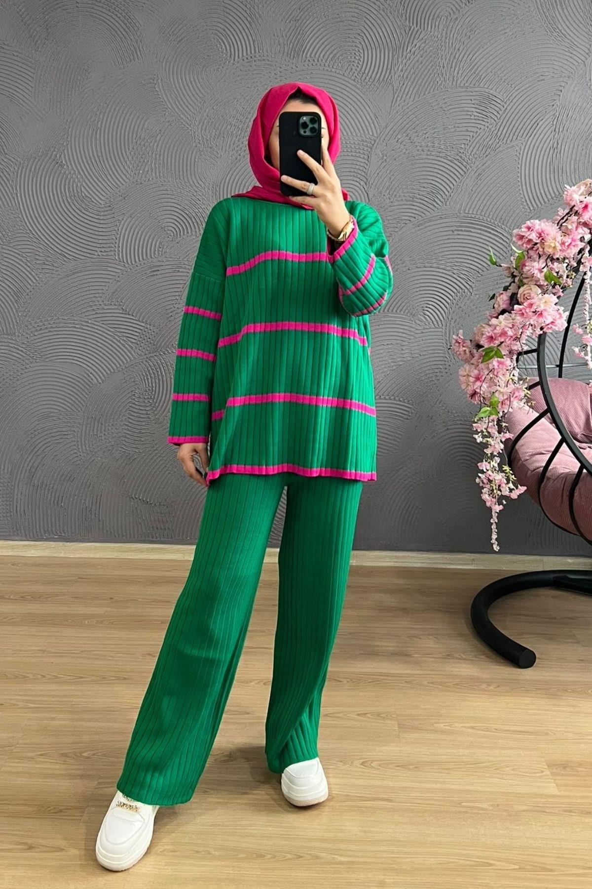 Deyzi Triko Takım-BENETTON, Fiyatları Deyzi Triko Takım-BENETTON – Haza Moda | Tesettür Giyim