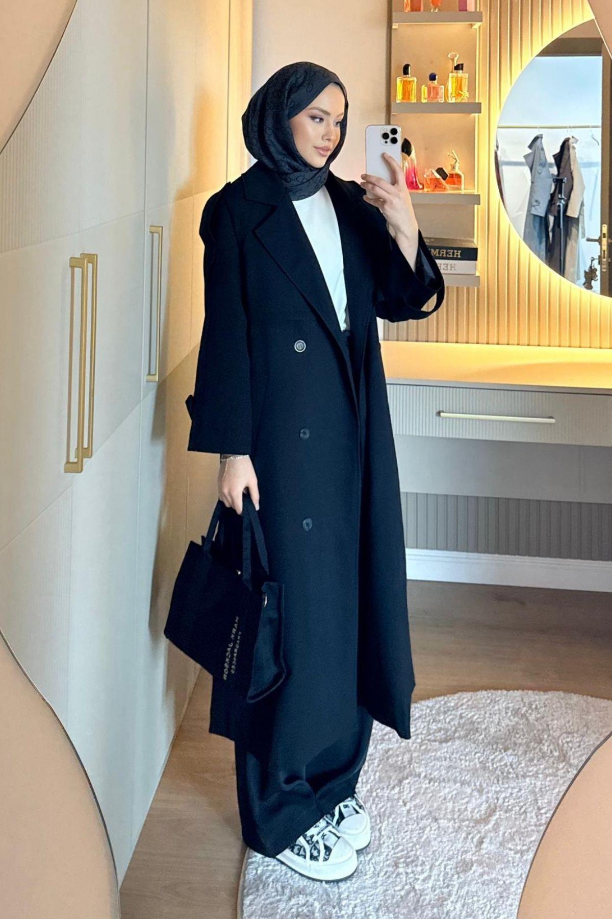 Dubai Trençkot Siyah, Fiyatları 