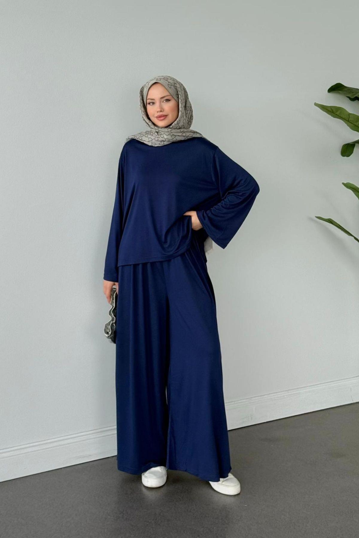 Duen İkili Takım Lacivert, Fiyatları Duen İkili Takım Lacivert- Haza Moda 
