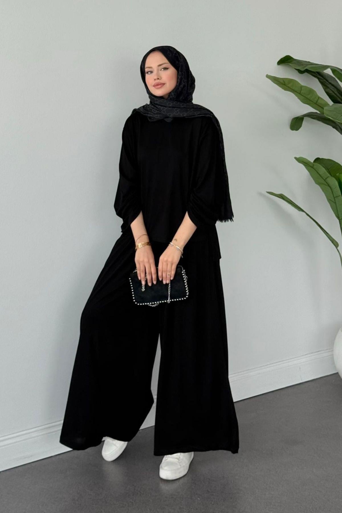 Duen İkili Takım Siyah, Fiyatları Duen İkili Takım Siyah- Haza Moda 