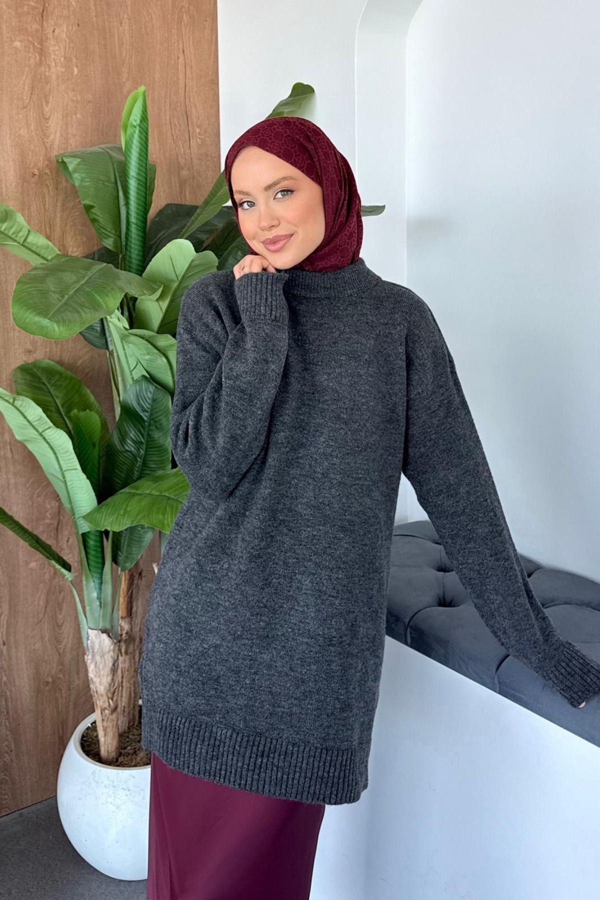 Elmas Ovs Kazak Gri, Fiyatları Elmas Ovs Kazak Gri| Haza Moda