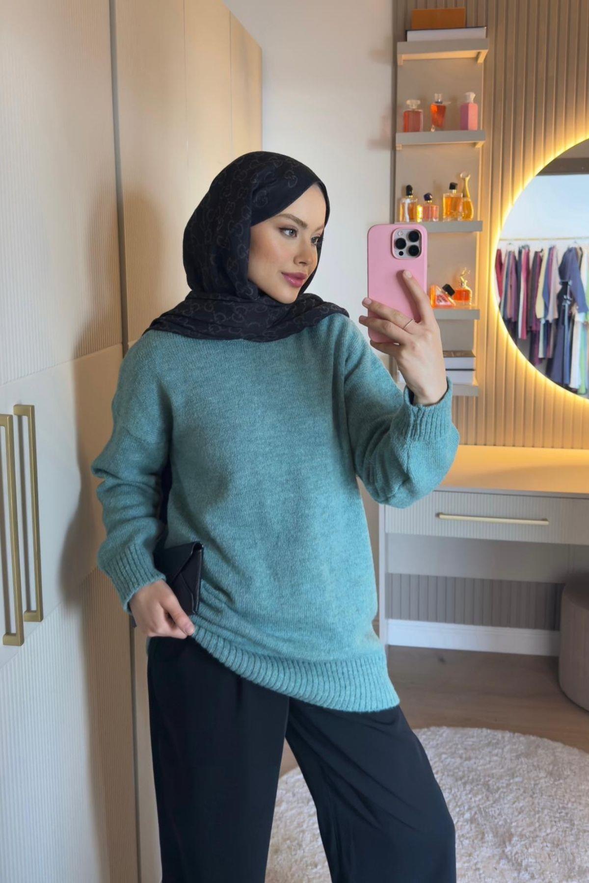 Elmas Ovs Kazak Mint, Fiyatları Elmas Ovs Kazak Mint| Haza Moda