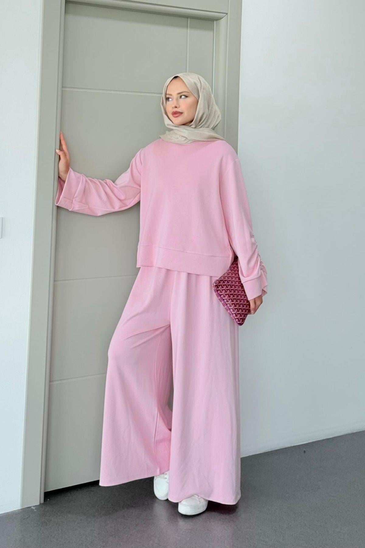 Elvador Pamuklu Takım Pembe, Fiyatları Elvador Pamuklu Takım Pembe- Haza Moda 