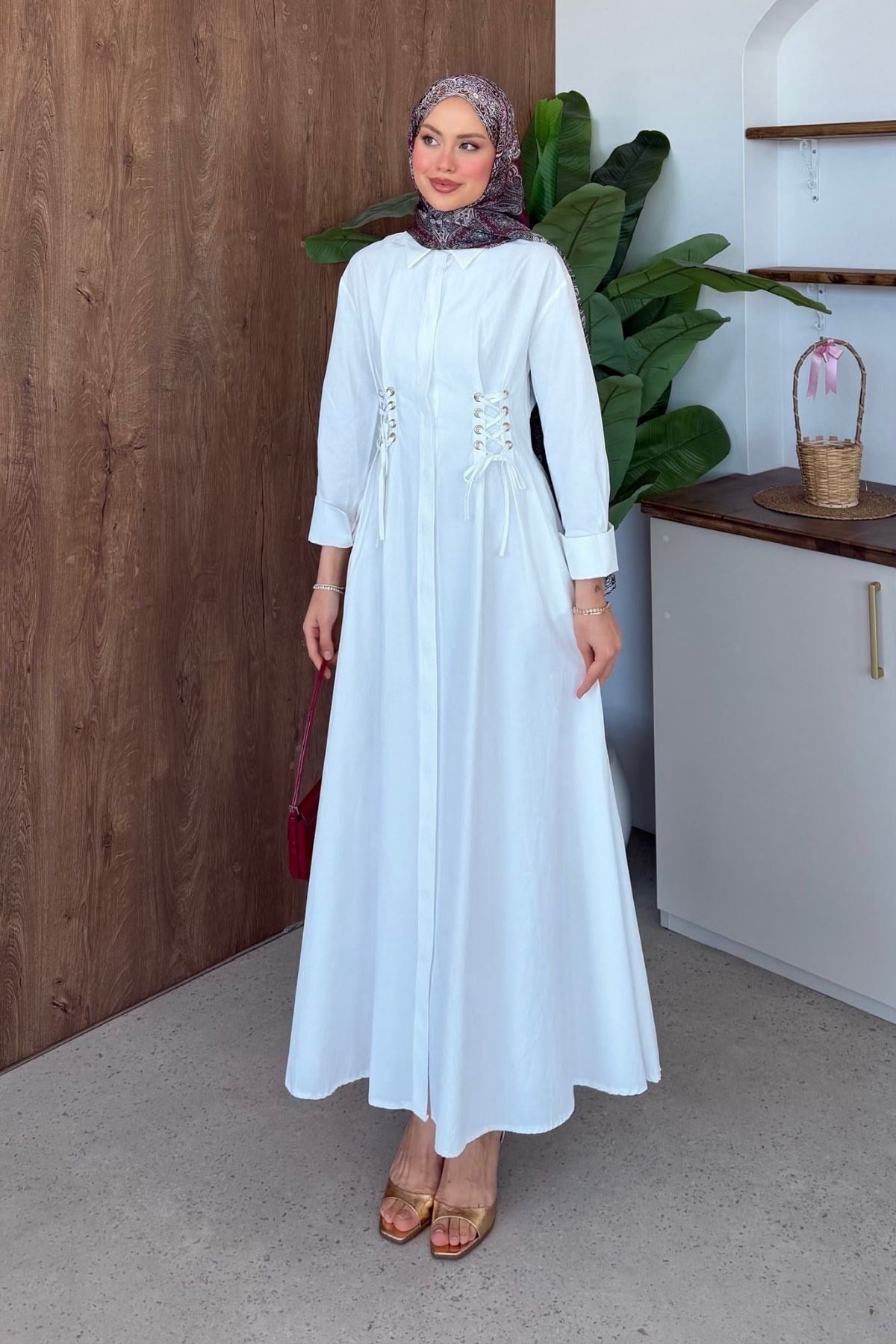 Estella Kuşgözlü Elbise Beyaz, Fiyatları 
