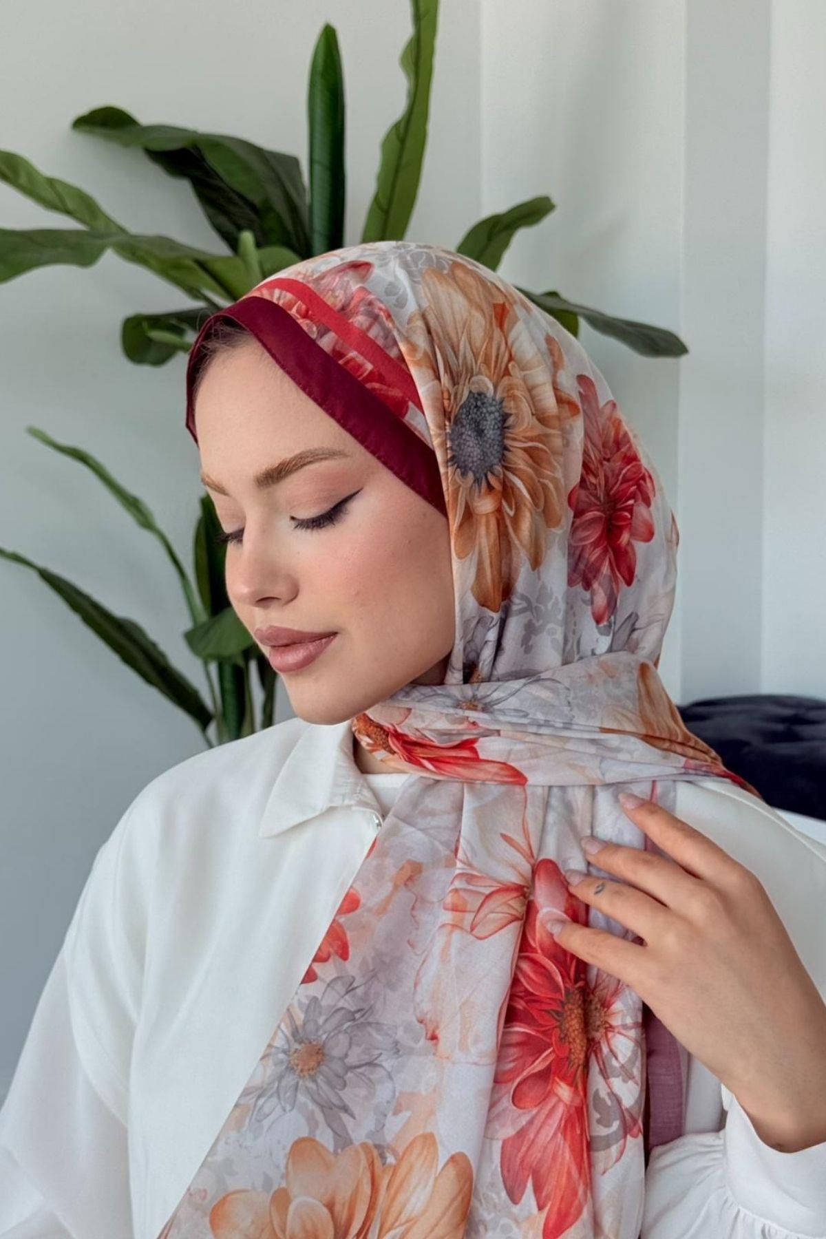Evcen Dijital Şal Kırmızı, Fiyatları Evcen Dijital Şal Kırmızı- Haza Moda 