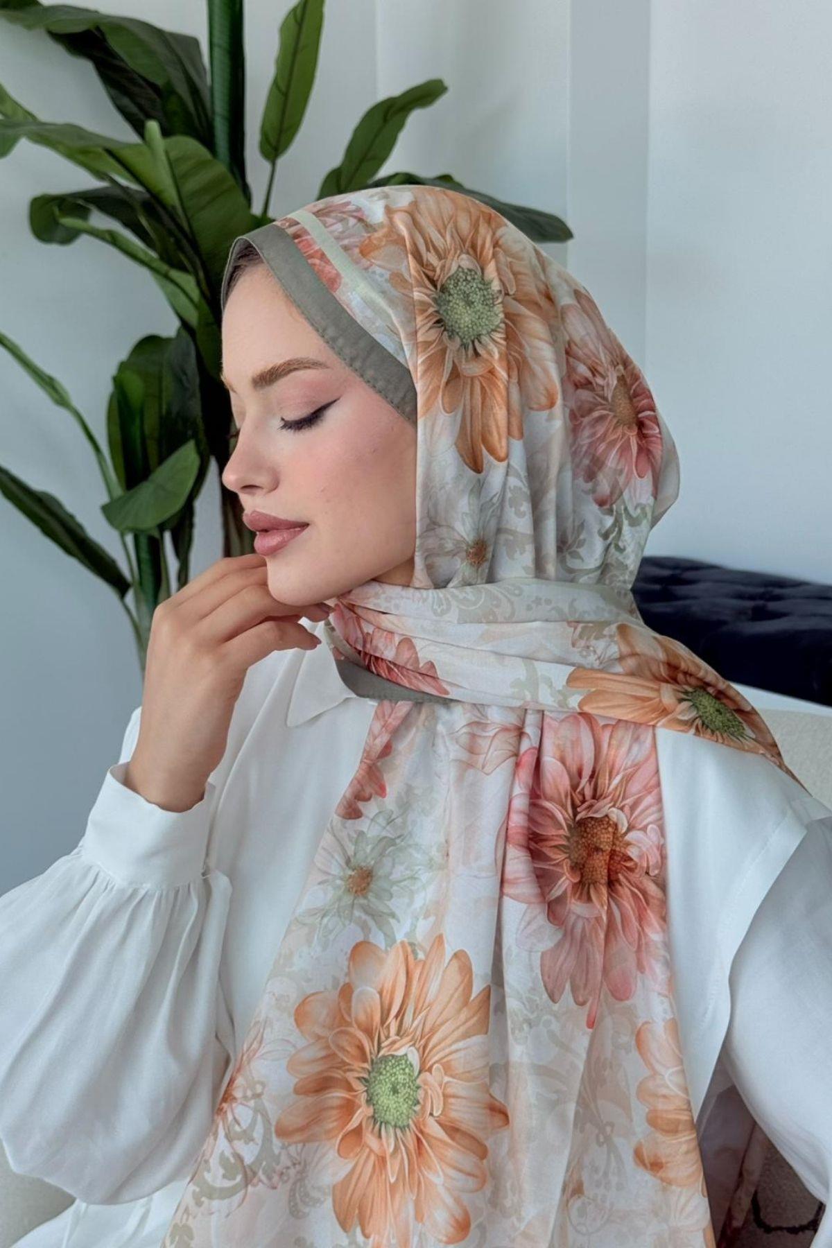 Evcen Dijital Şal Mint, Fiyatları Evcen Dijital Şal Mint- Haza Moda 