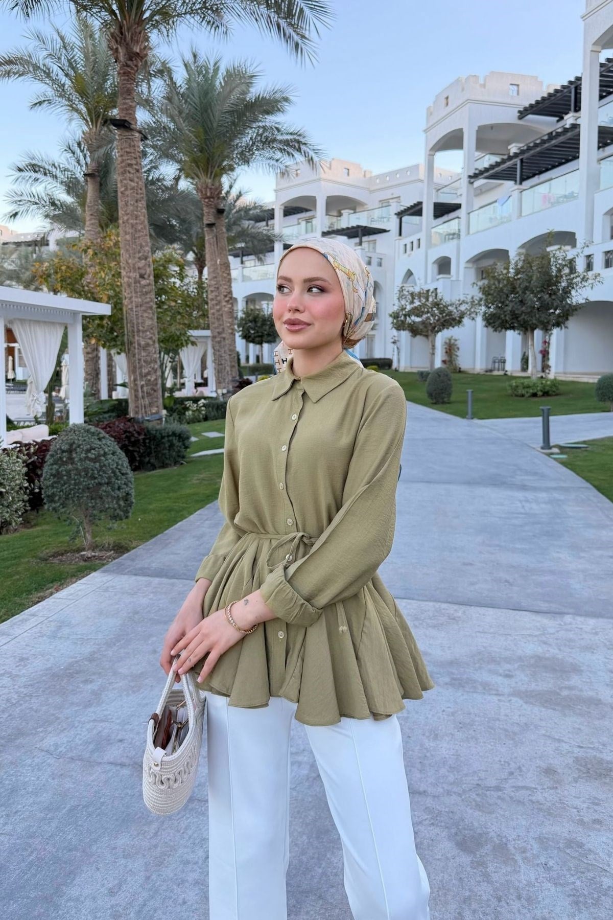 Evin Keten Gömlek Yağ Yeşili, Fiyatları Evin Keten Gömlek Yağ Yeşili| Haza Moda