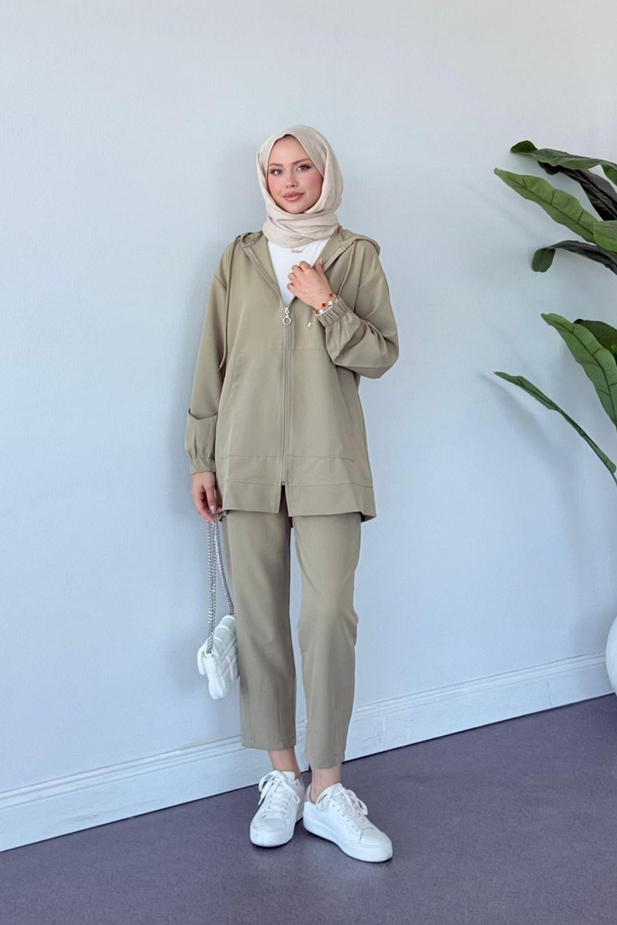 Fermuarlı Spor Takım Mint, Fiyatları Fermuarlı Spor Takım Mint- Haza Moda 