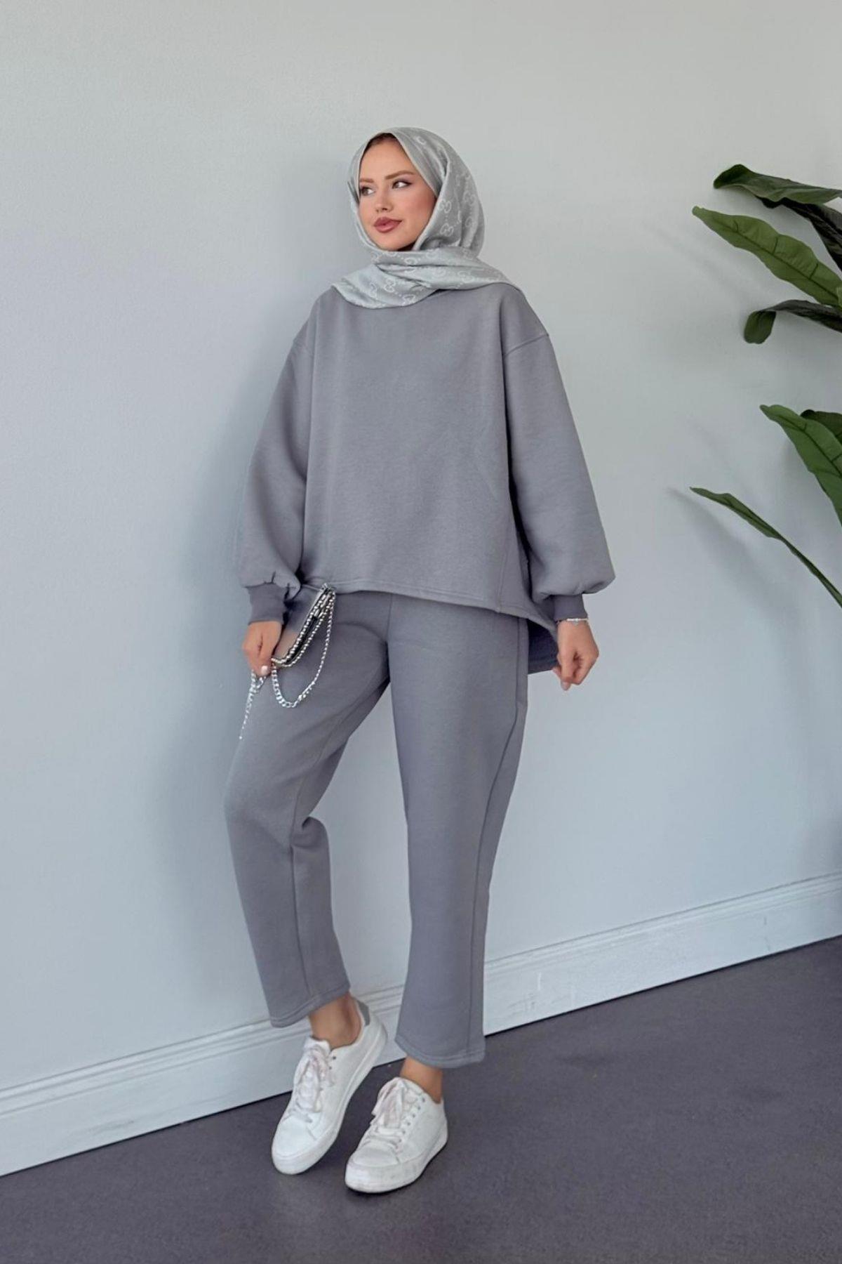 Foks Spor Takım Gri, Fiyatları Foks Spor Takım Gri- Haza Moda 