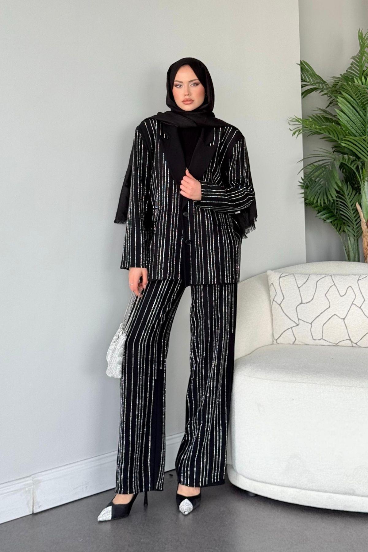 Ful Taşlı Premium Takım Siyah, Fiyatları 