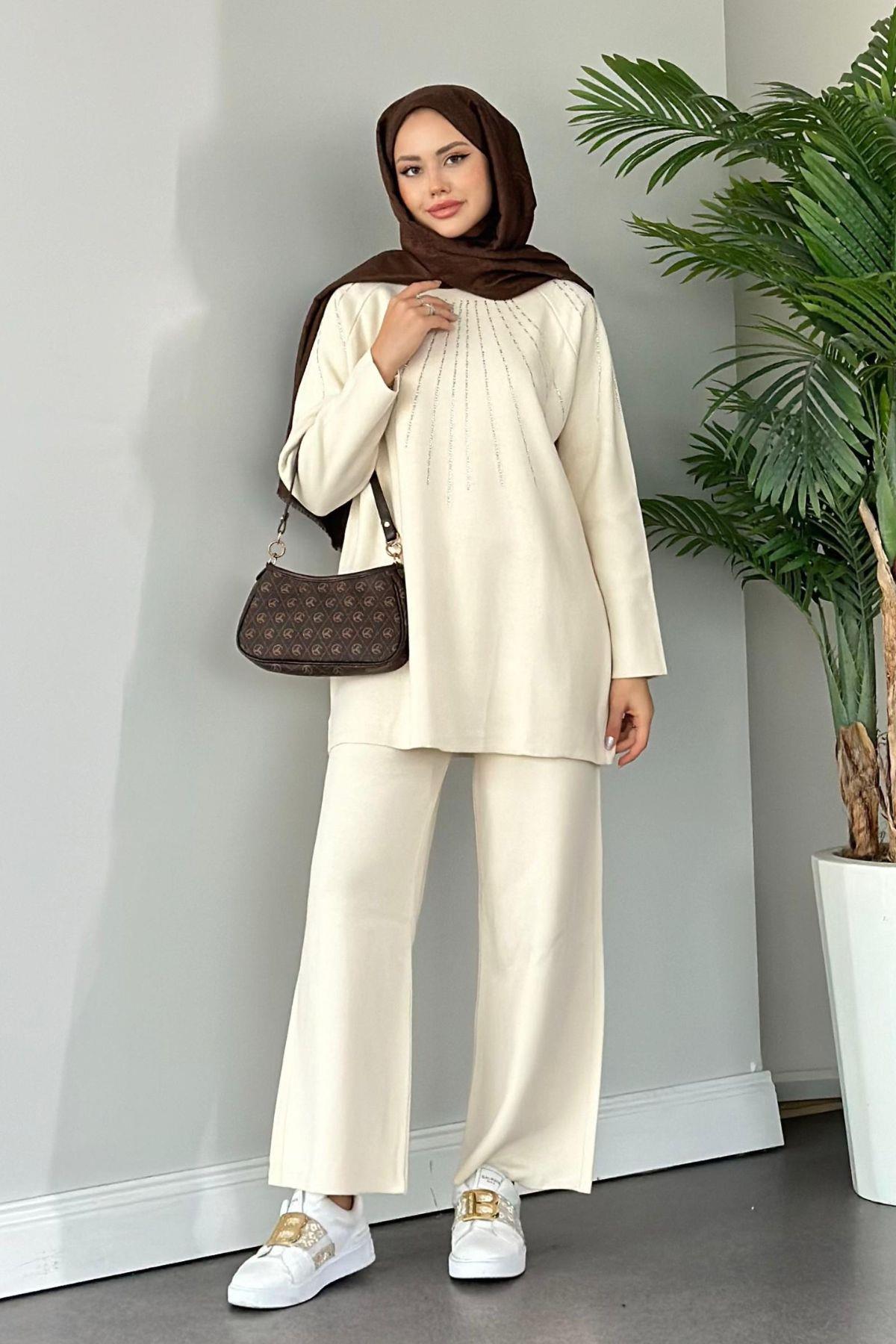 Glow Triko Takım Ekru, Fiyatları 