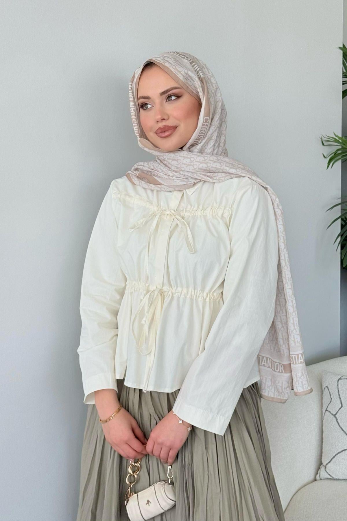 Goya Bluz Ekru, Fiyatları Goya Bluz Ekru- Haza Moda 