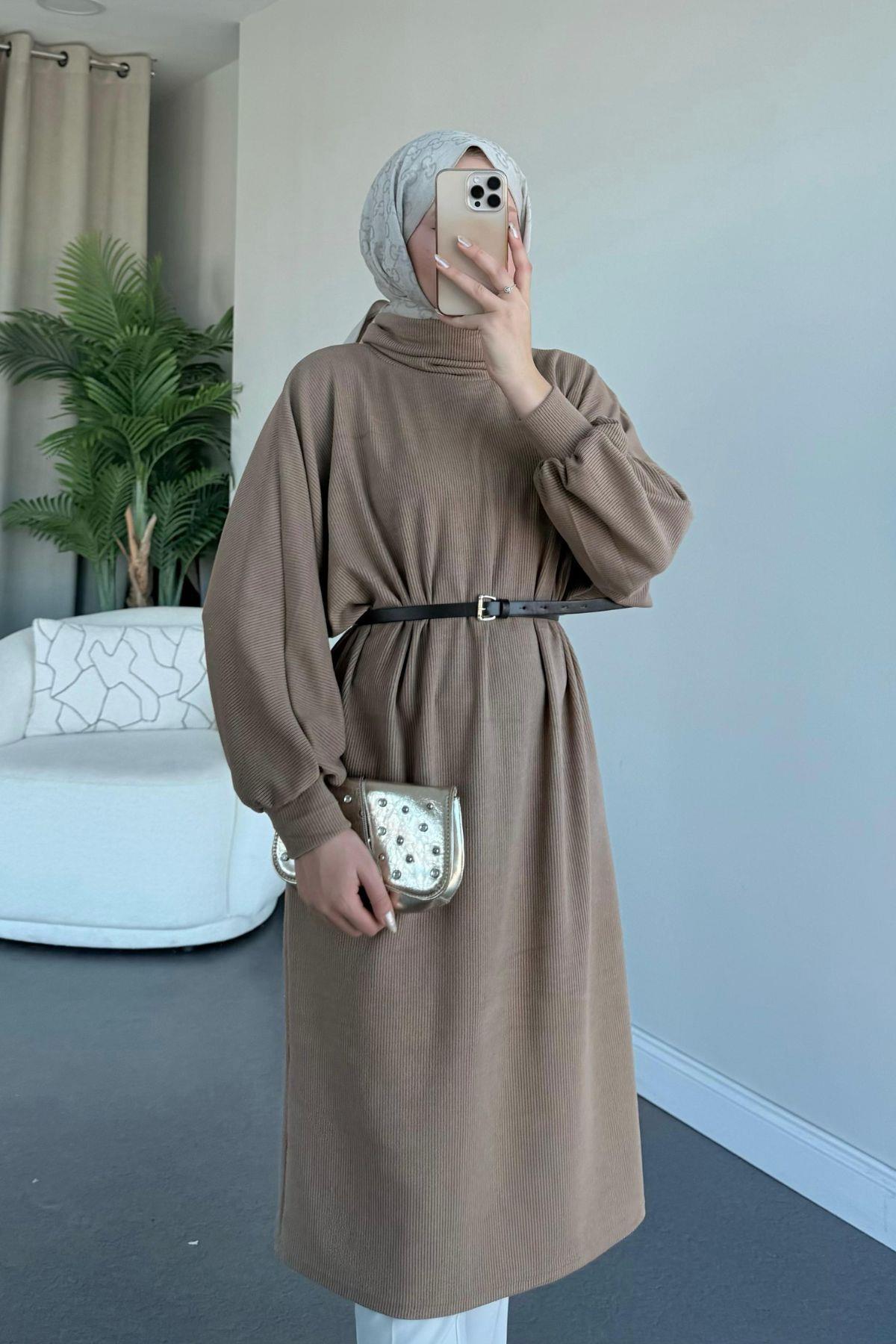 Hadra Kemerli Tunik Camel, Fiyatları 