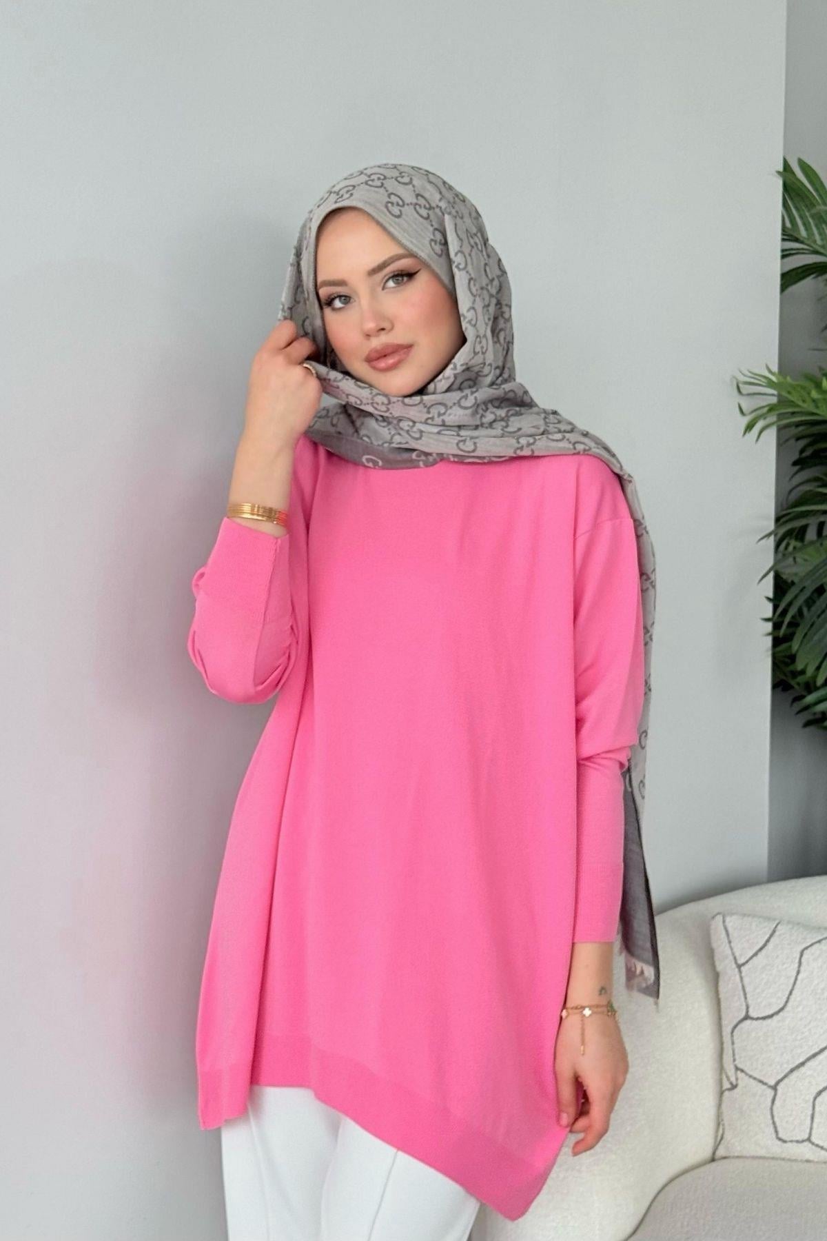 Helena Tunik Pembe, Fiyatları Helena Tunik Pembe - Haza Moda 
