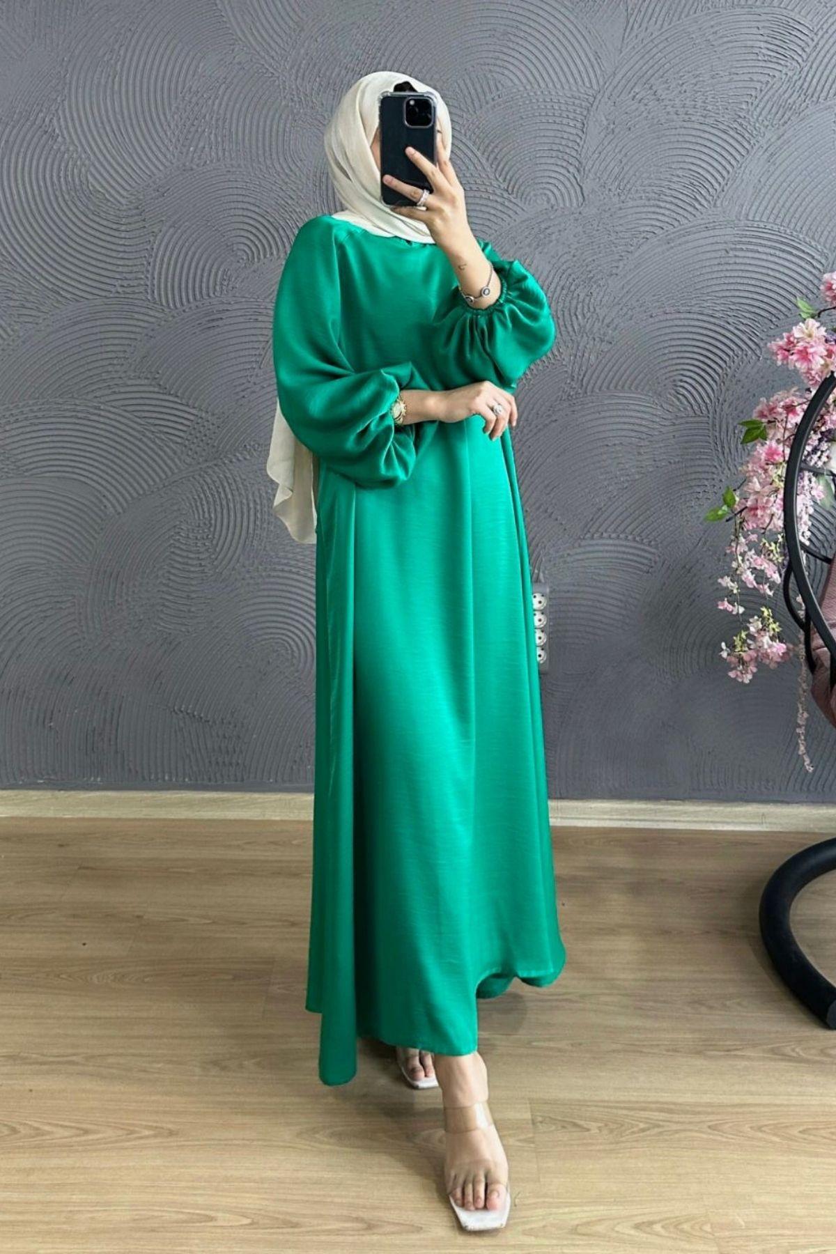 Hira Saten Abiye Benetton, Fiyatları Hira Saten Abiye Benetton – Haza Moda | Tesettür Giyim