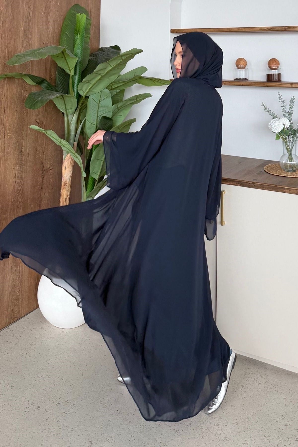 Hürrem Şallı Abaya Lacivert, Fiyatları 
