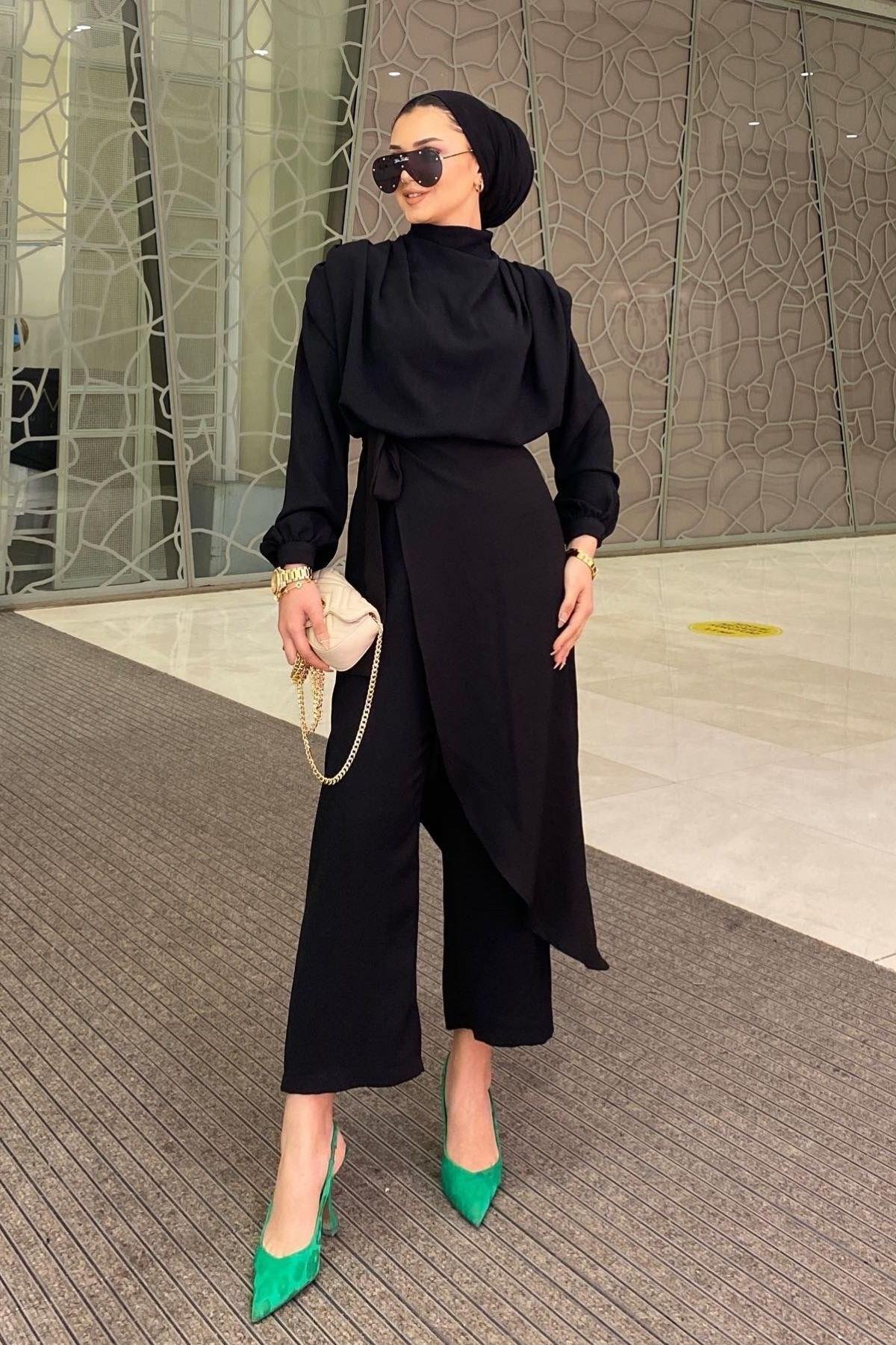 İki Parçalı Tulum-SİYAH, Fiyatları Fermuar Detay Tulum-MİNT – Haza Moda | Tesettür Giyim 