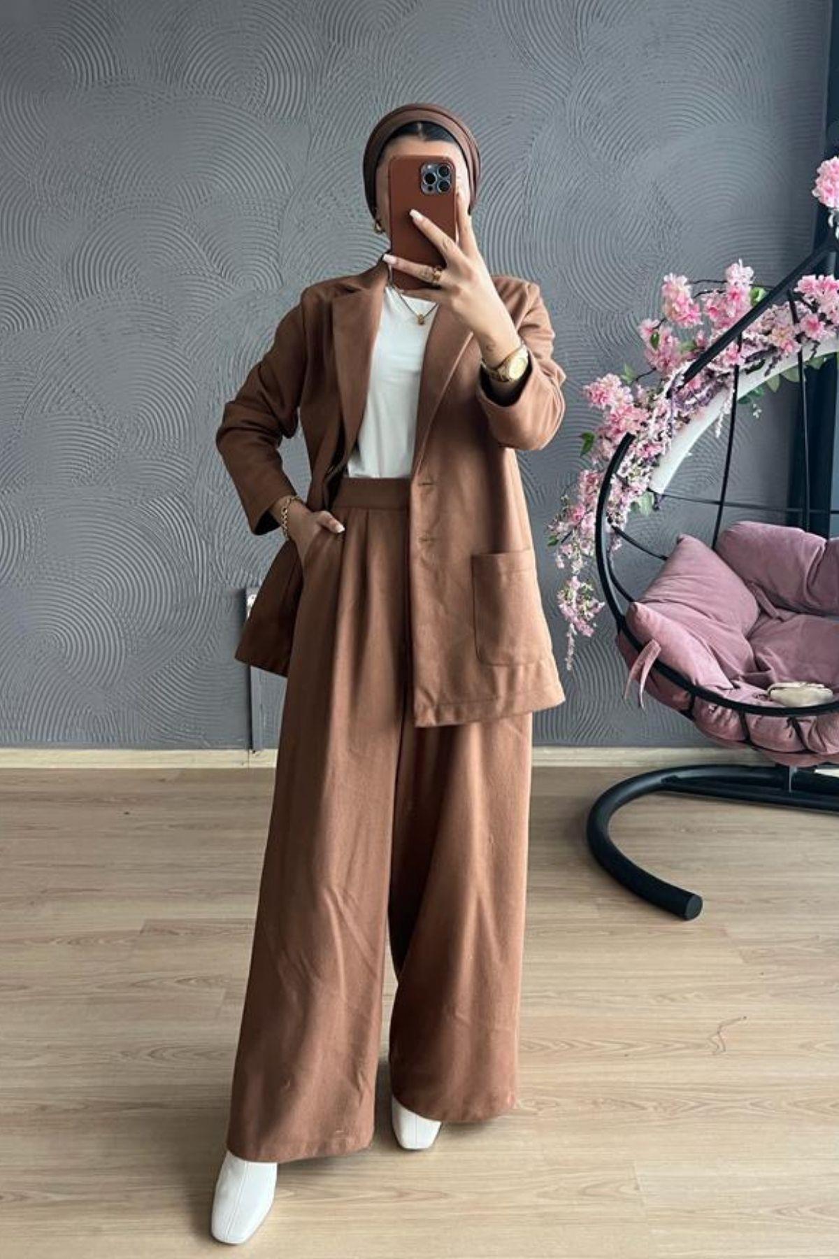 Kaşe Kaban KAHVE, Fiyatları TABA Kaşe Kaban-GRİ – Haza Moda | Tesettür Giyim