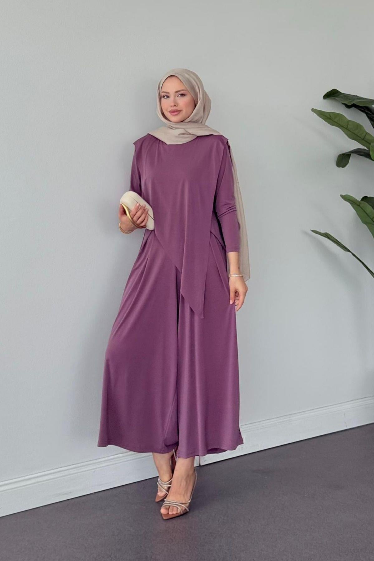 Katar Sandy Takım Mor, Fiyatları Katar Sandy Takım Mor- Haza Moda 