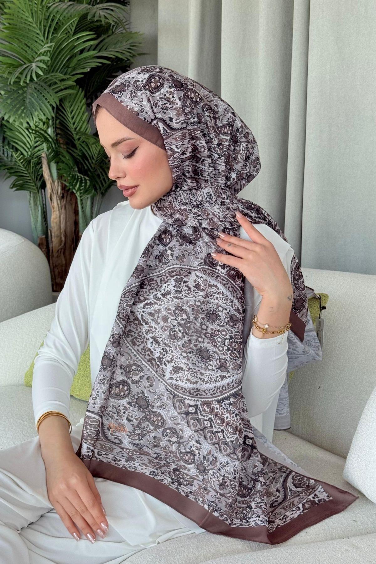 Kayli Dijital Şal Kahve, Fiyatları Kayli Dijital Şal Kahve- Haza Moda 
