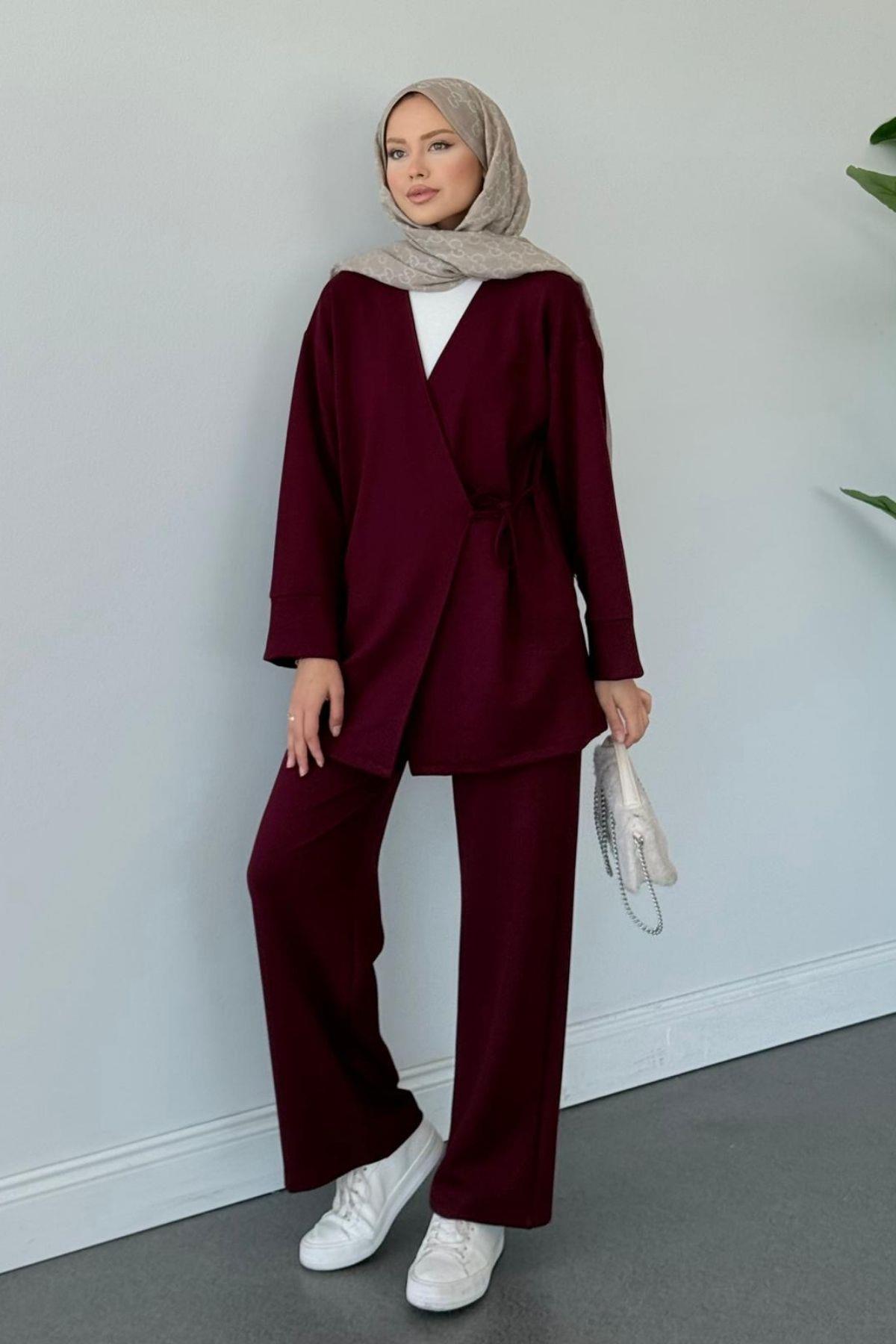 Küba Oysho Takım Bordo, Fiyatları Küba Oysho Takım Bordo- Haza Moda 