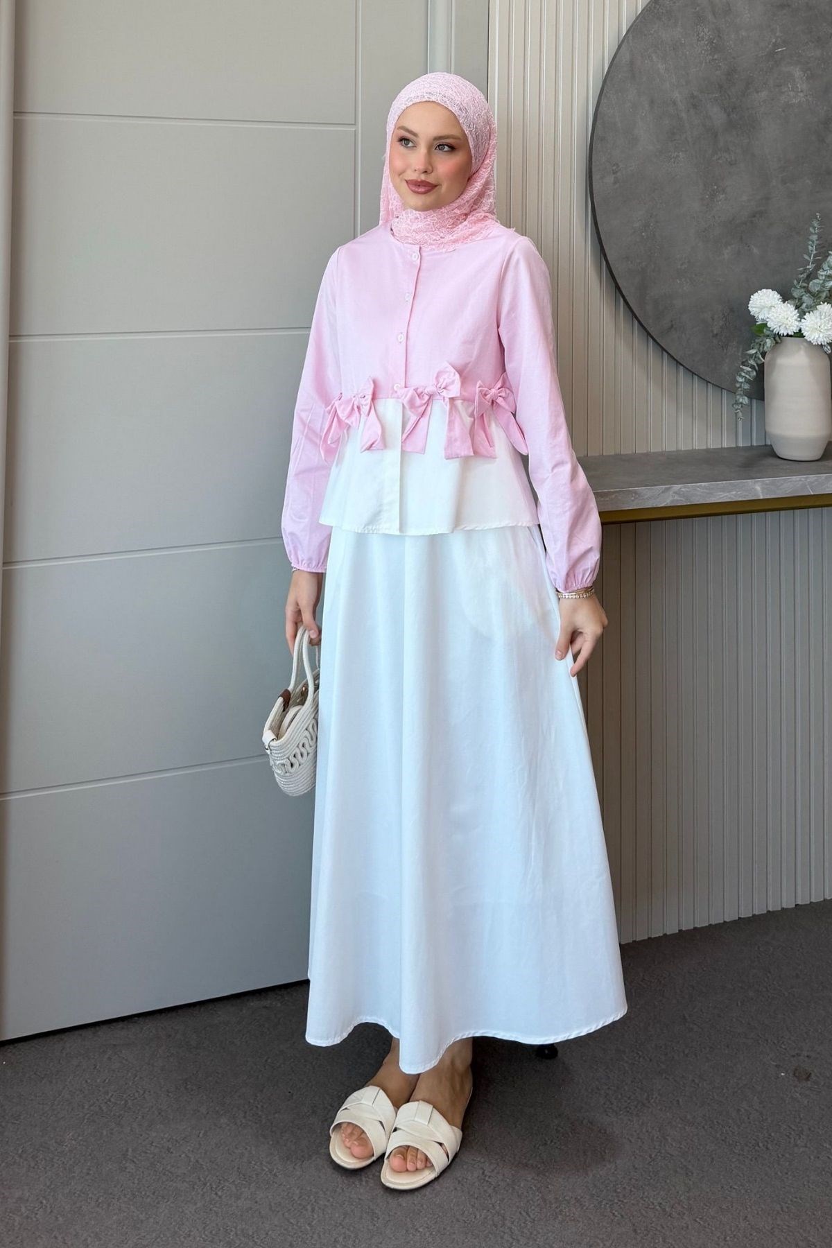Kurdele Etekli Takım Pembe, Fiyatları 