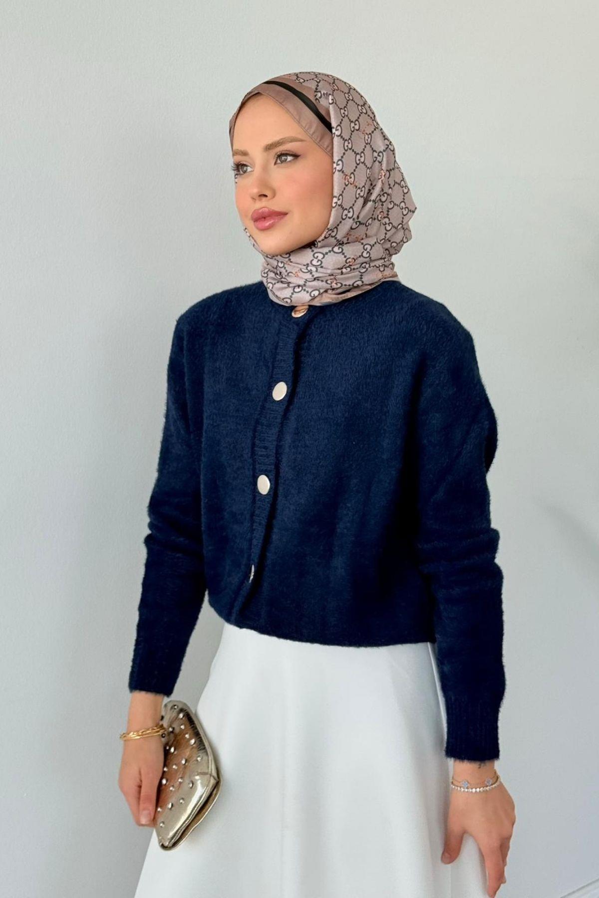 Lavinya Düğmeli Hırka Lacivert, Fiyatları Lavinya Düğmeli Hırka Lacivert Haza Moda 