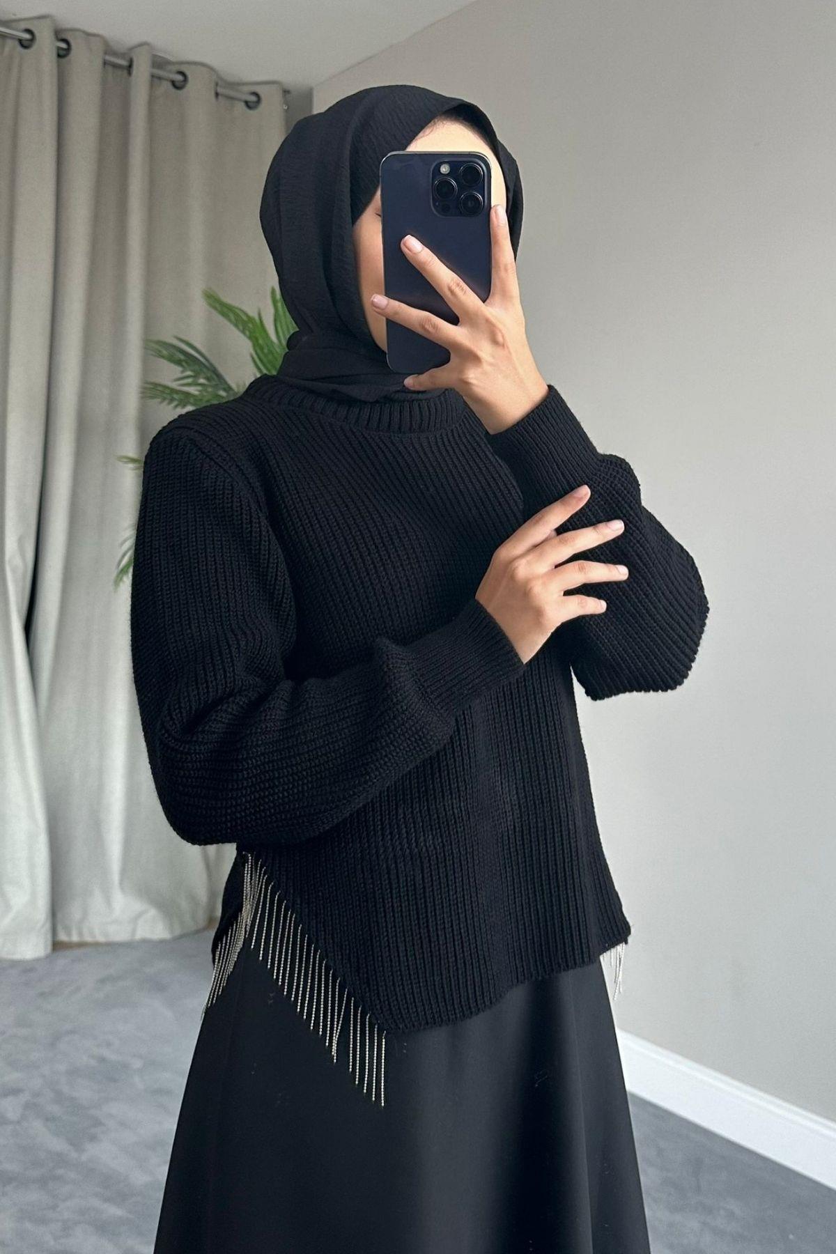 سترة لوتس سوداء